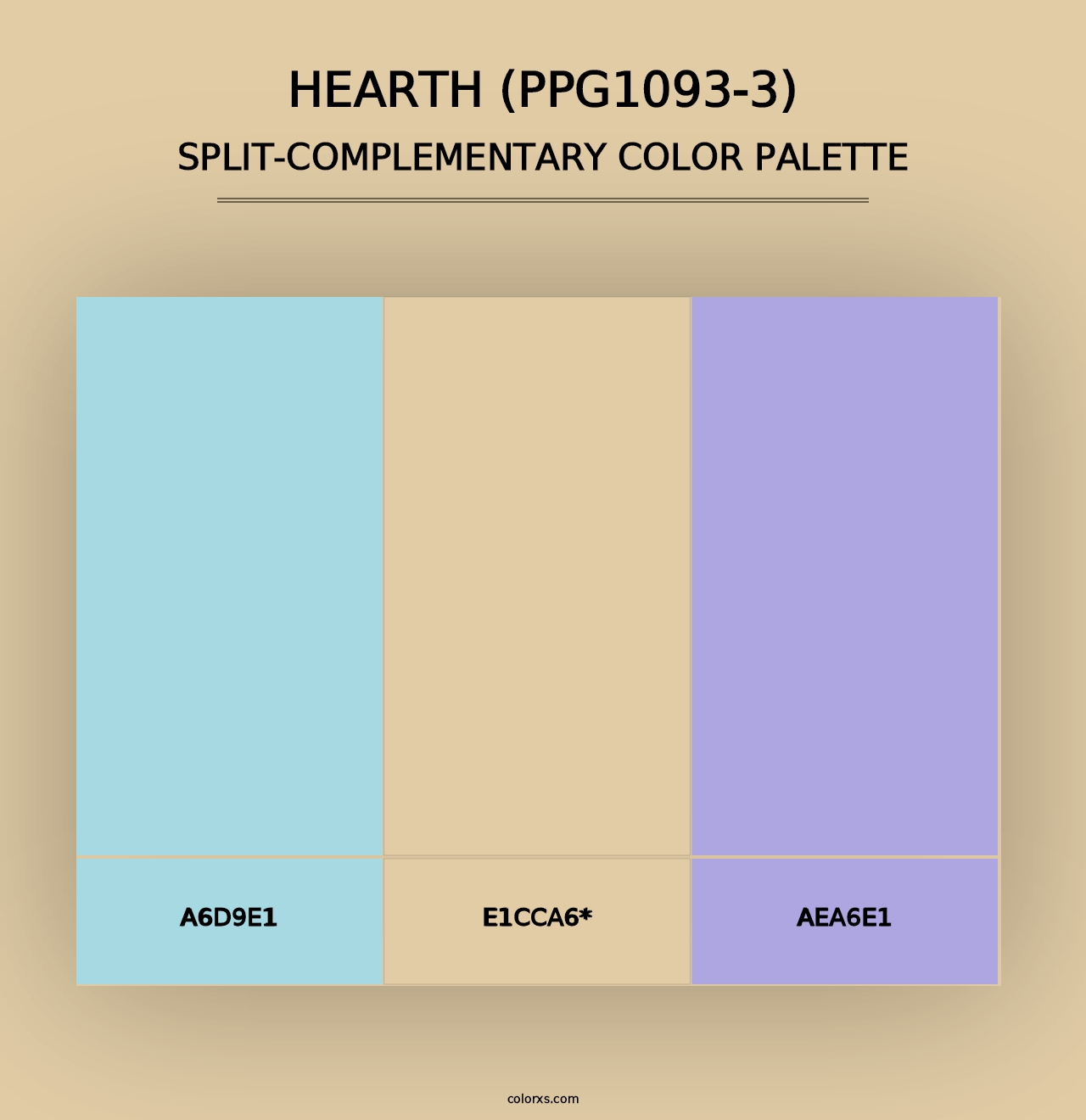 Hearth (PPG1093-3) - Split-Complementary Color Palette