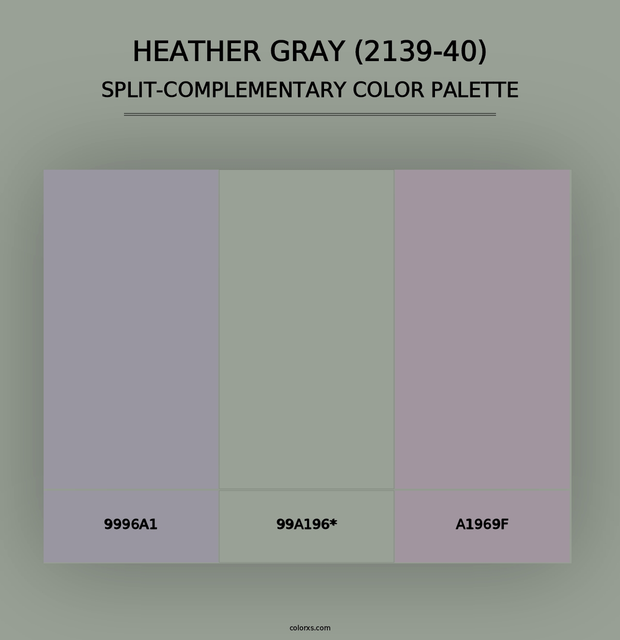 Heather Gray (2139-40) - Split-Complementary Color Palette