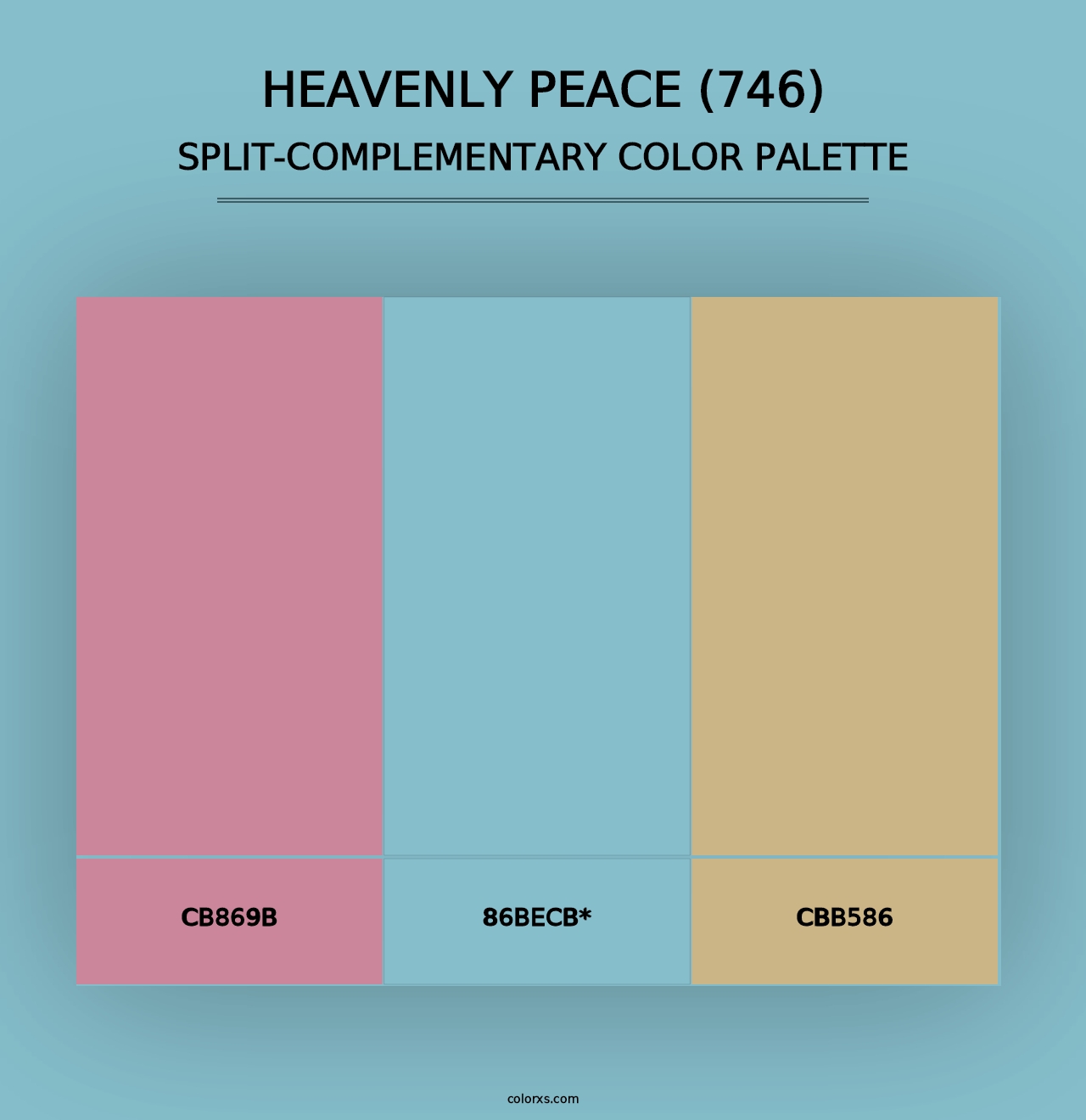 Heavenly Peace (746) - Split-Complementary Color Palette