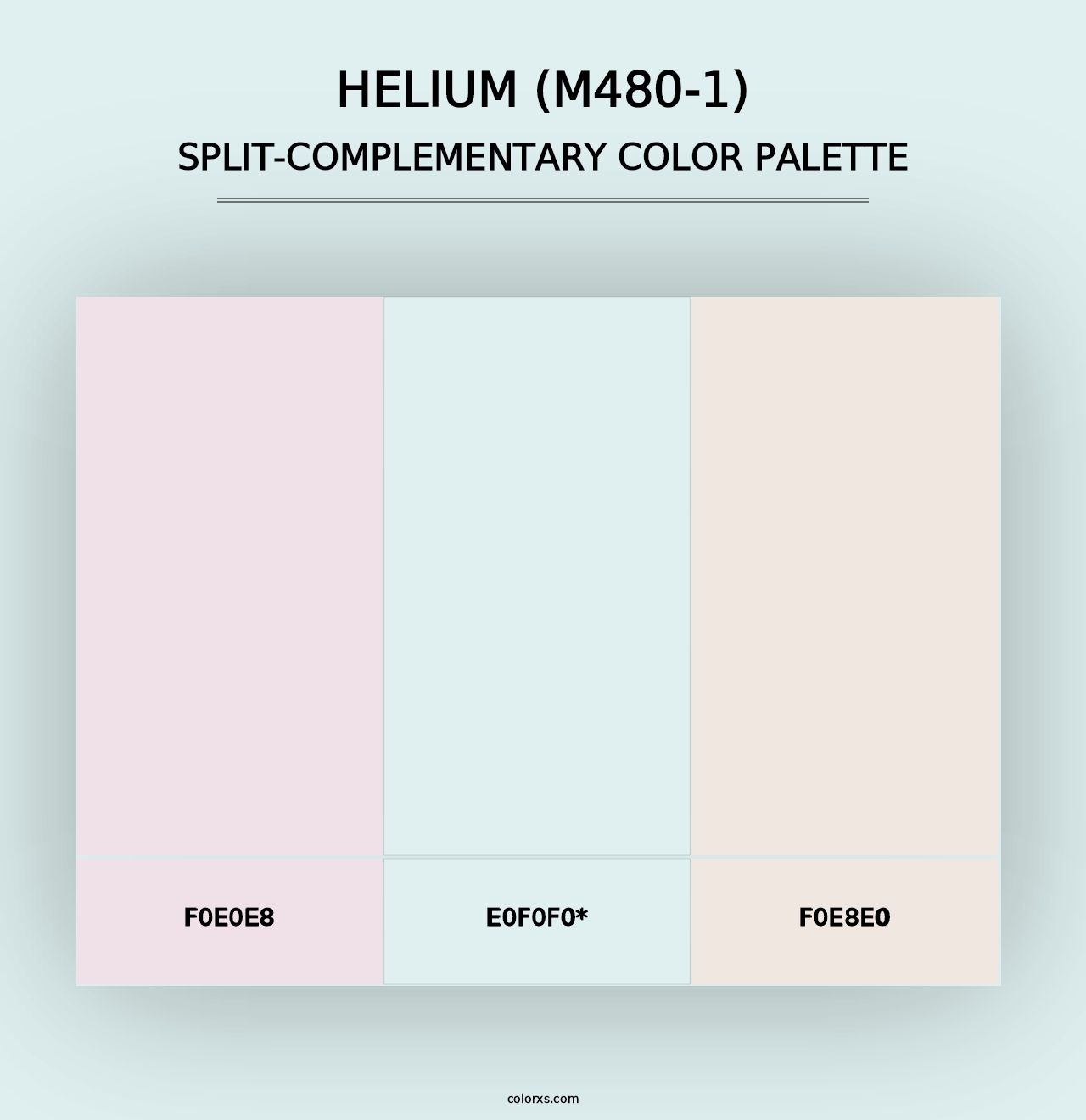 Helium (M480-1) - Split-Complementary Color Palette