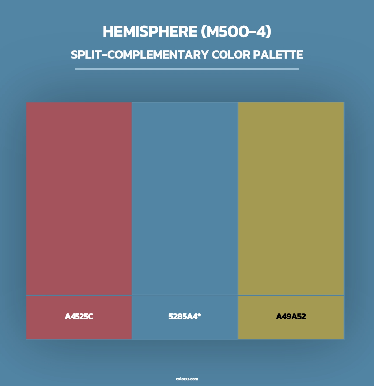 Hemisphere (M500-4) - Split-Complementary Color Palette