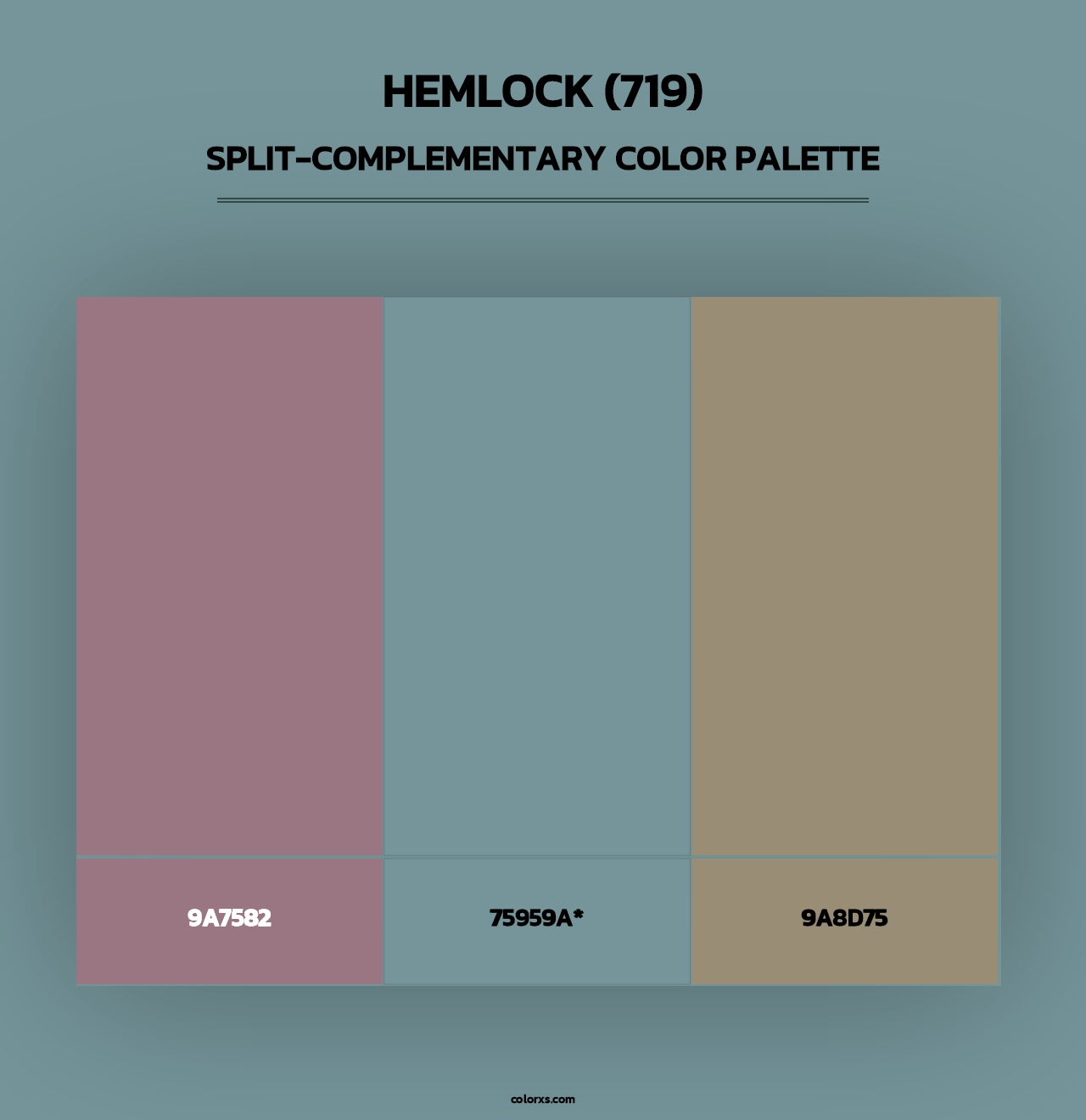 Hemlock (719) - Split-Complementary Color Palette