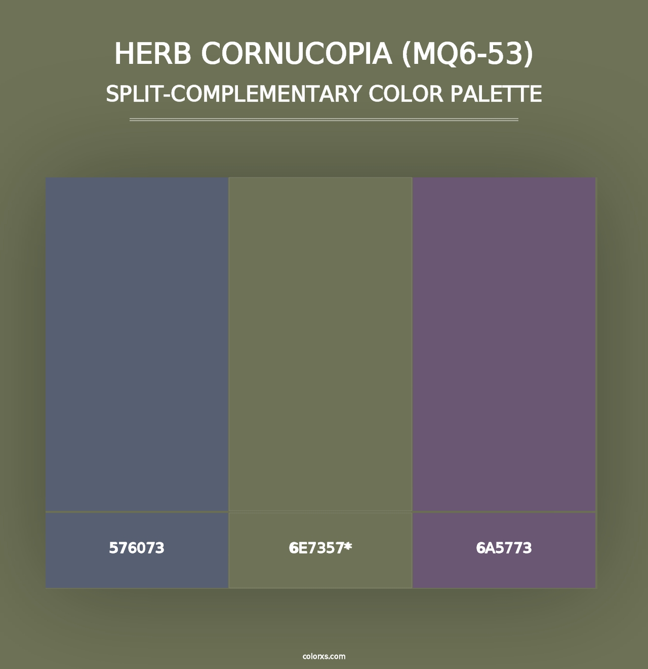 Herb Cornucopia (MQ6-53) - Split-Complementary Color Palette