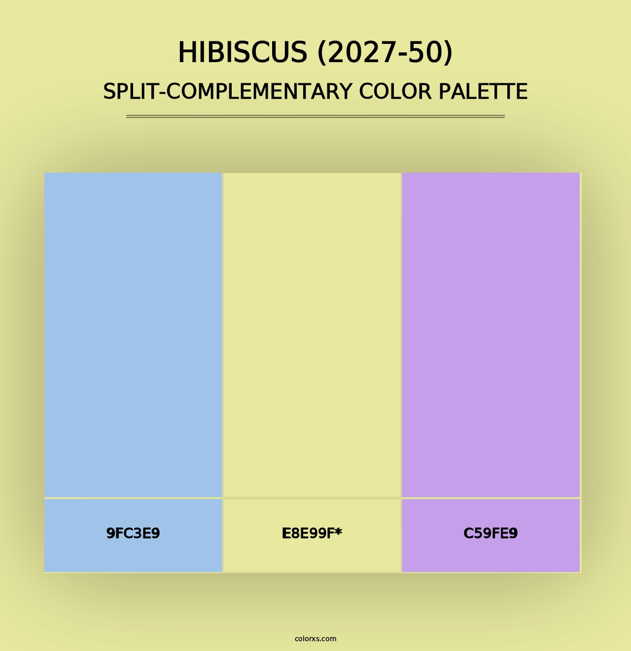 Hibiscus (2027-50) - Split-Complementary Color Palette