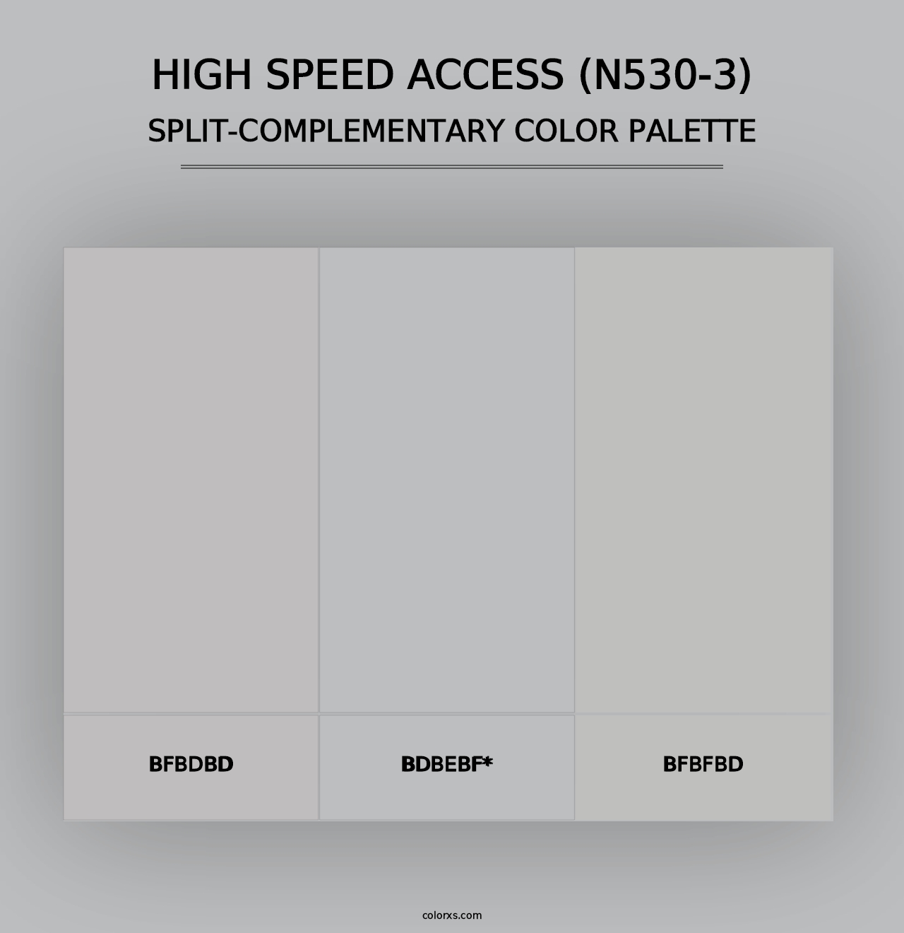 High Speed Access (N530-3) - Split-Complementary Color Palette