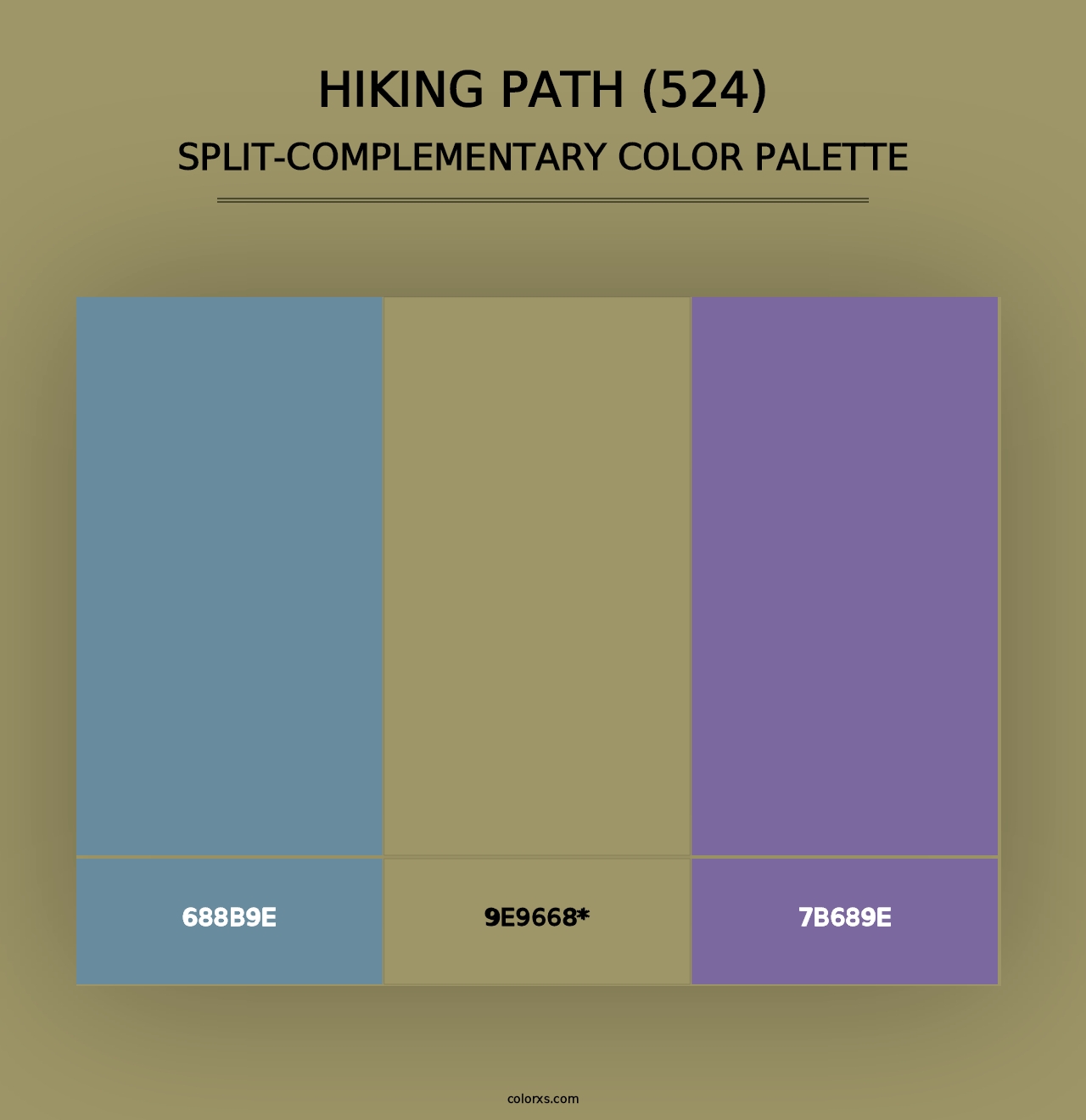 Hiking Path (524) - Split-Complementary Color Palette