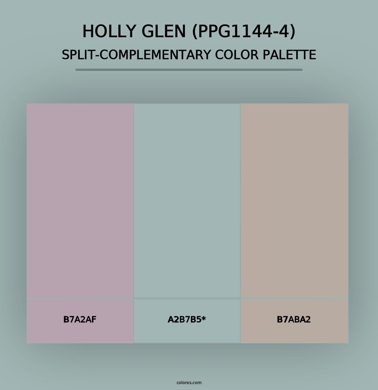 Holly Glen (PPG1144-4) - Split-Complementary Color Palette