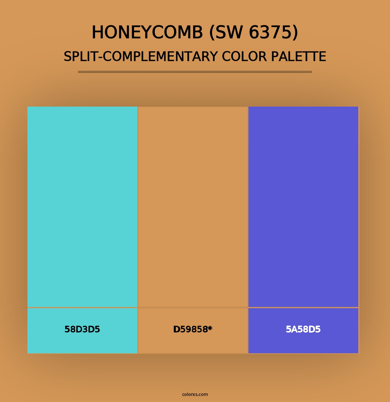 Honeycomb (SW 6375) - Split-Complementary Color Palette