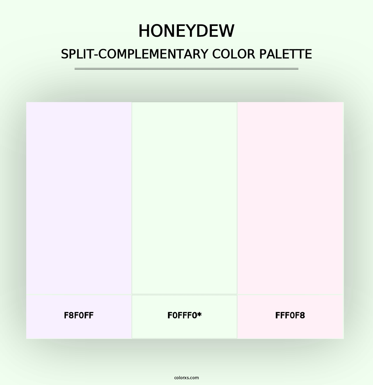 Honeydew - Split-Complementary Color Palette