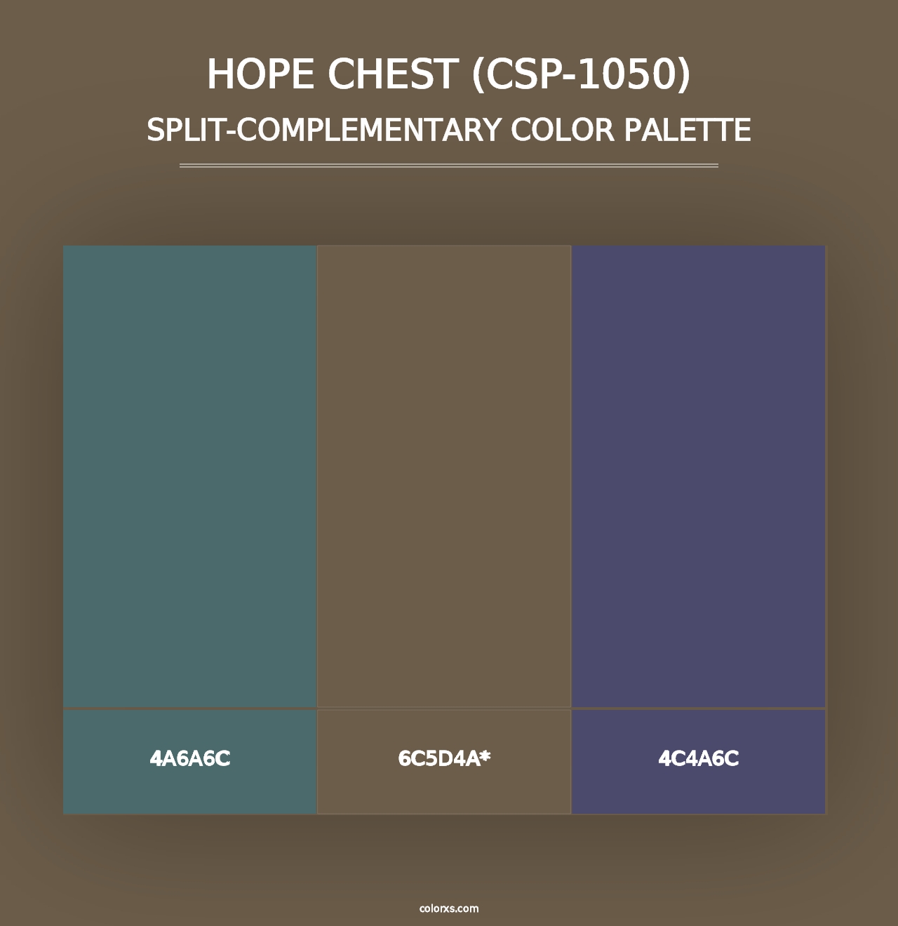 Hope Chest (CSP-1050) - Split-Complementary Color Palette