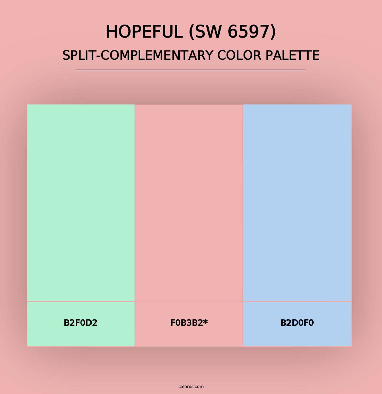 Hopeful (SW 6597) - Split-Complementary Color Palette