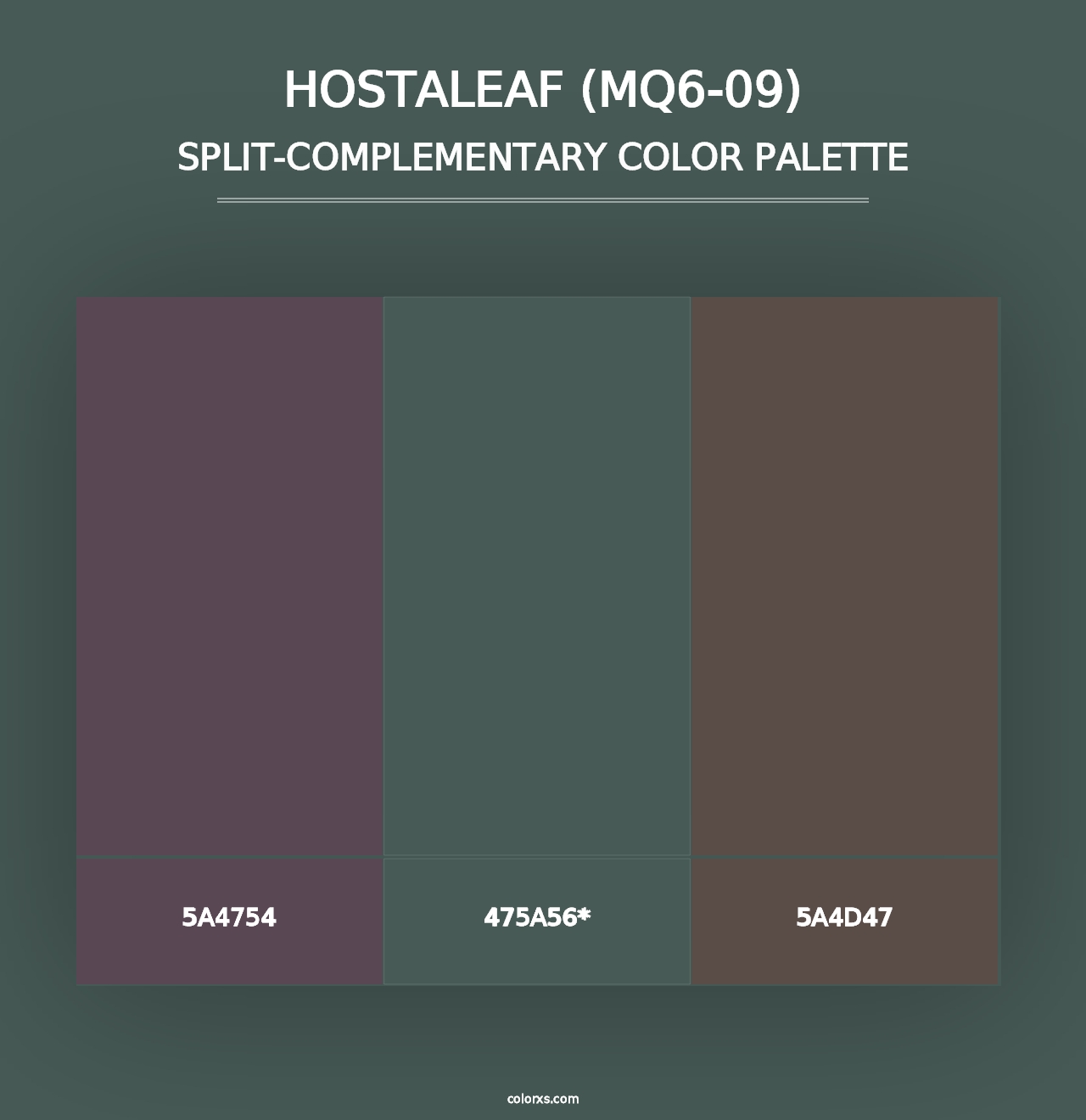 Hostaleaf (MQ6-09) - Split-Complementary Color Palette