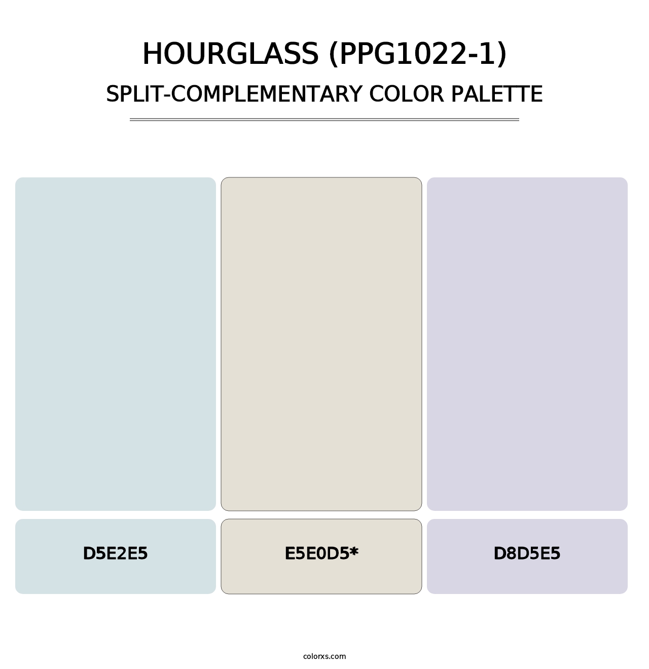 Hourglass (PPG1022-1) - Split-Complementary Color Palette