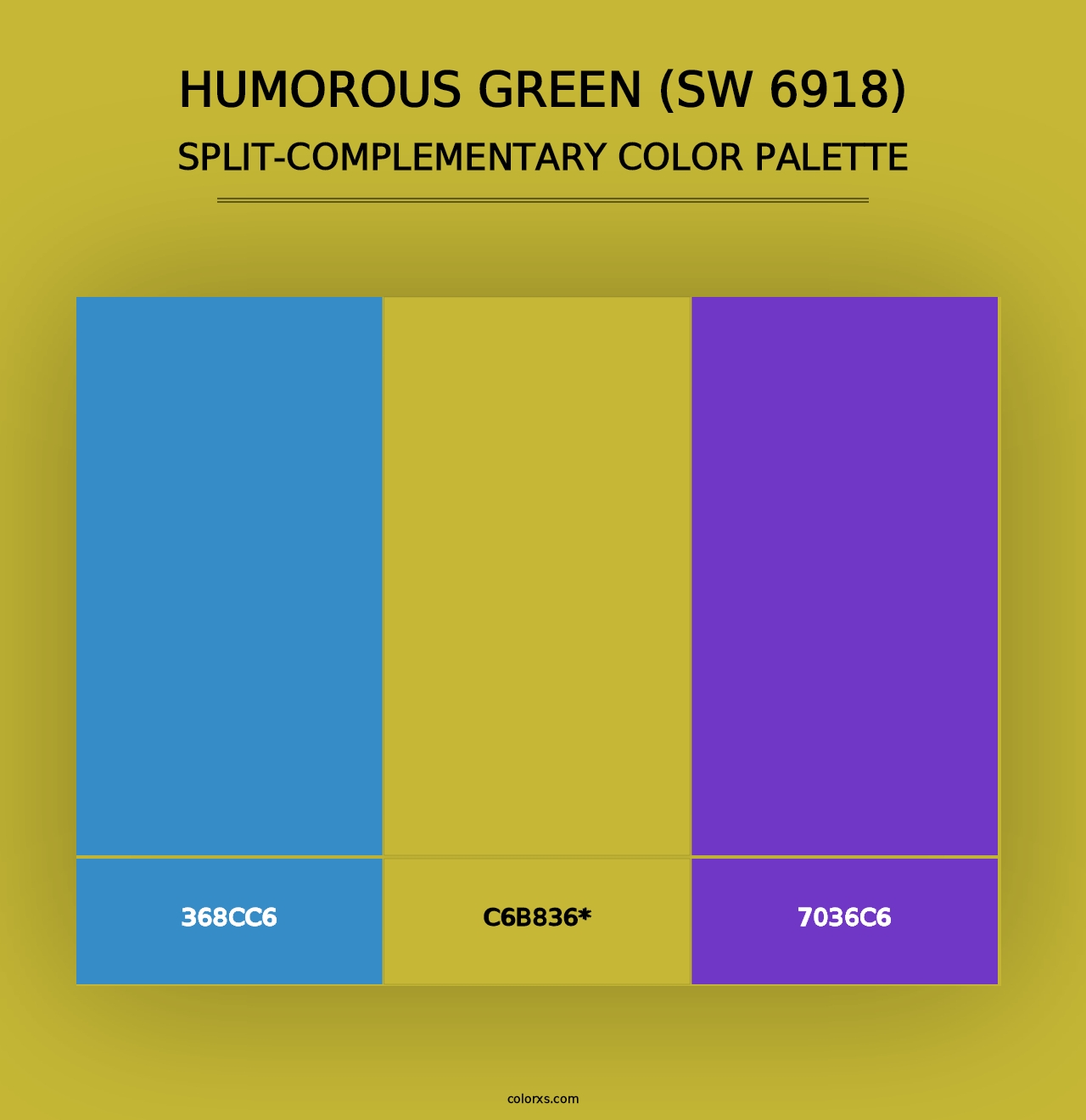 Humorous Green (SW 6918) - Split-Complementary Color Palette