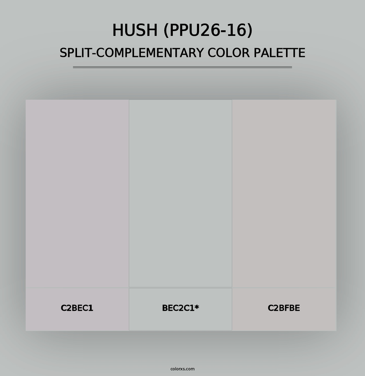 Hush (PPU26-16) - Split-Complementary Color Palette