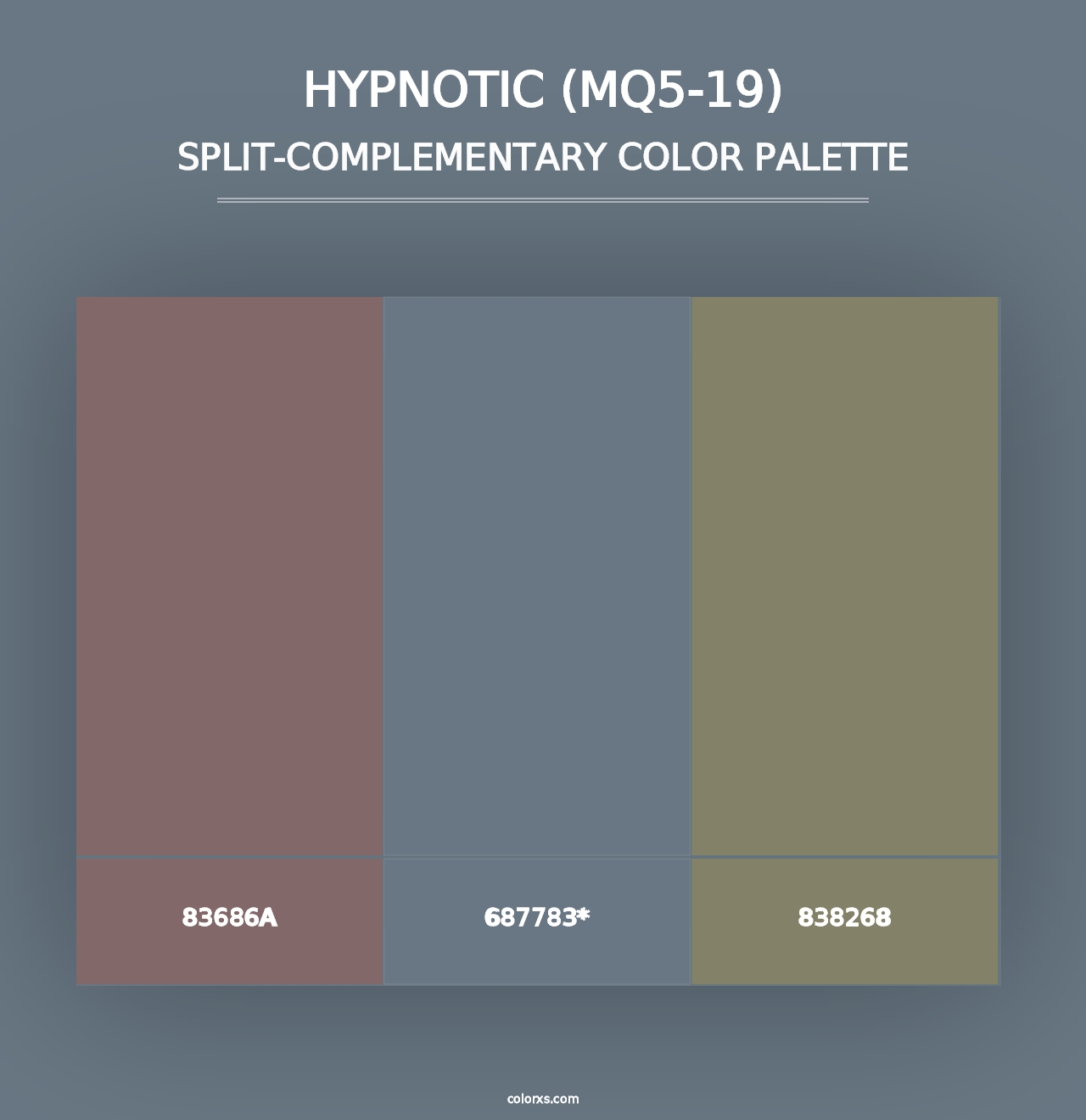 Hypnotic (MQ5-19) - Split-Complementary Color Palette