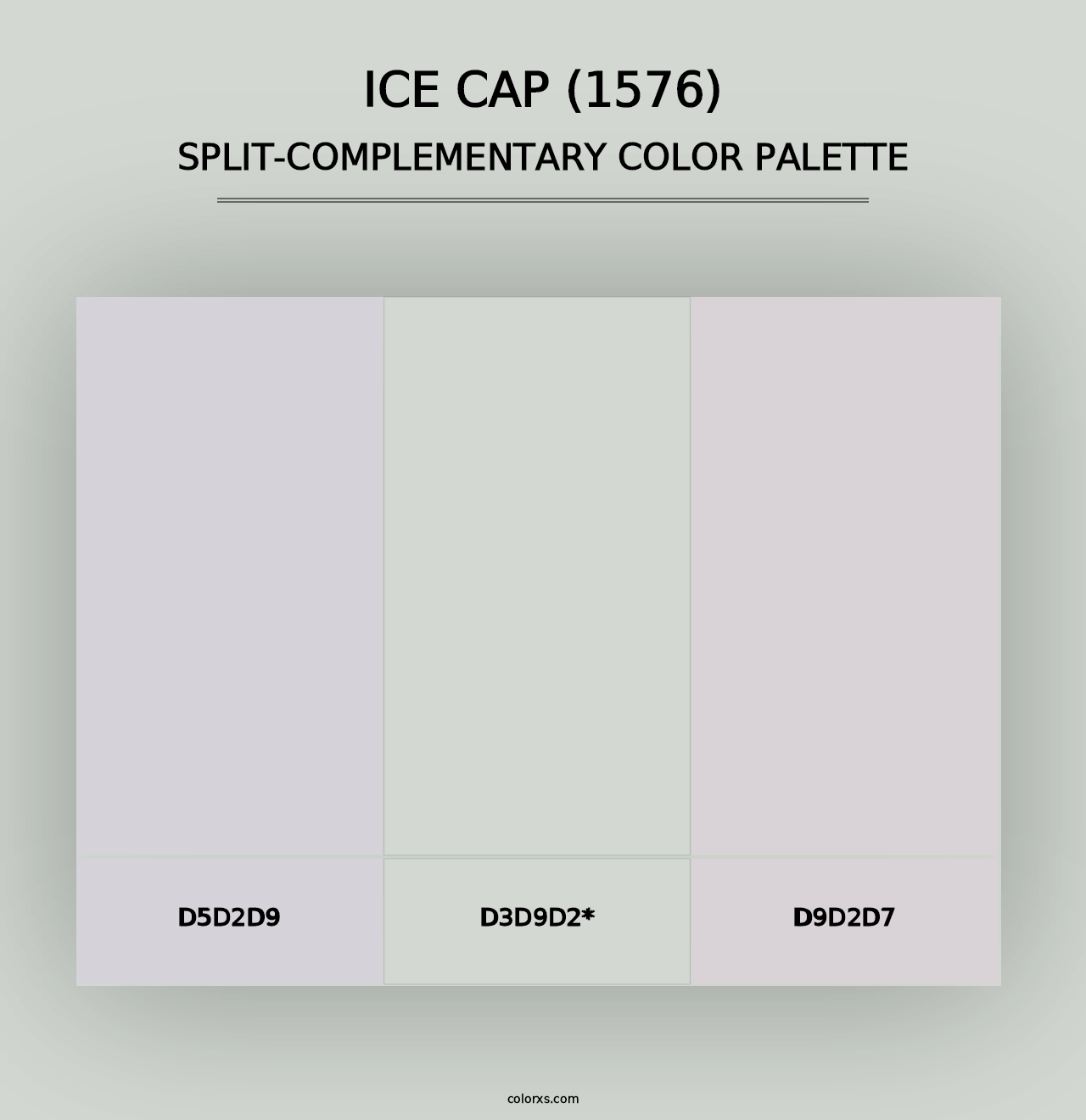 Ice Cap (1576) - Split-Complementary Color Palette