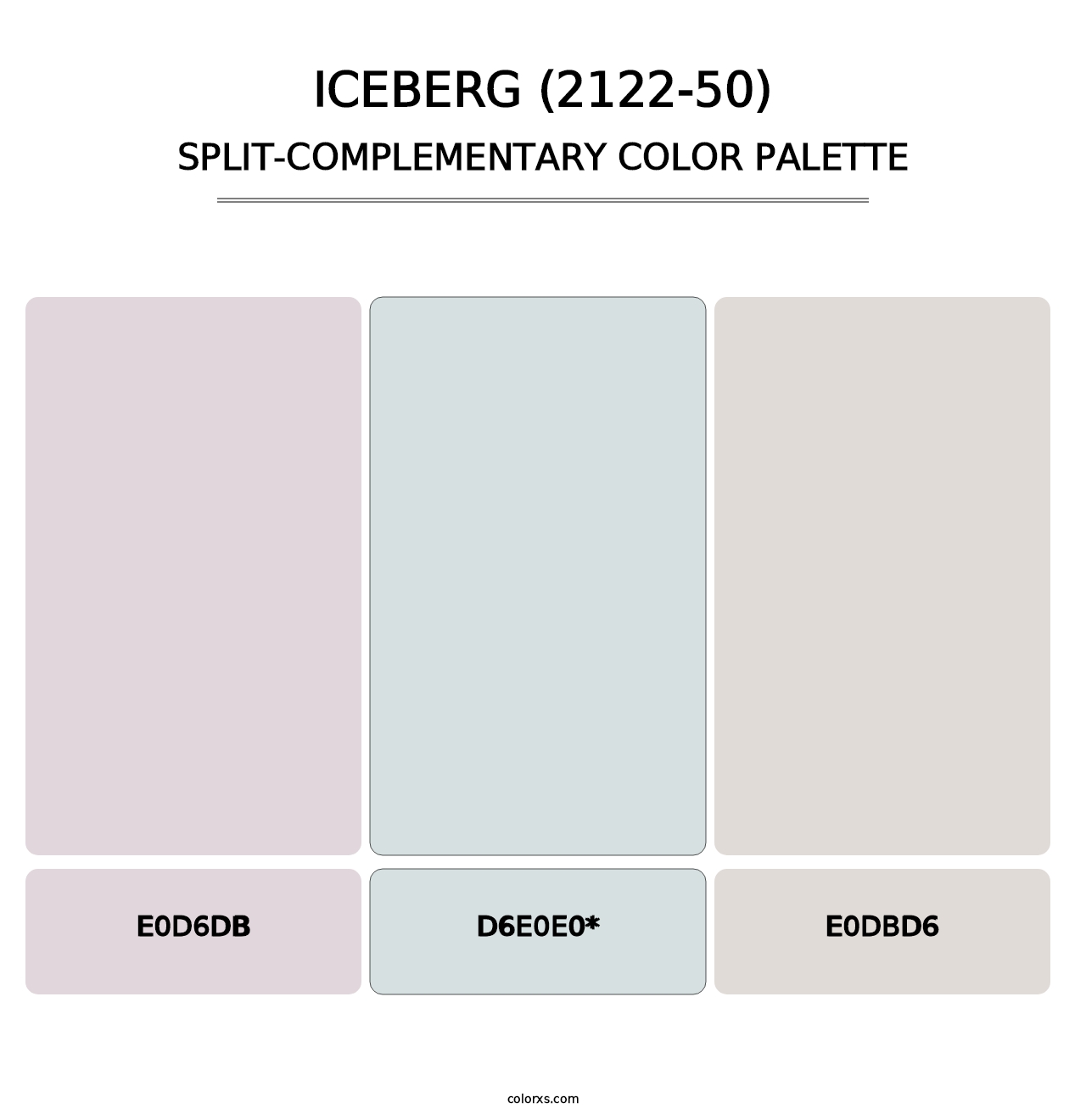 Iceberg (2122-50) - Split-Complementary Color Palette