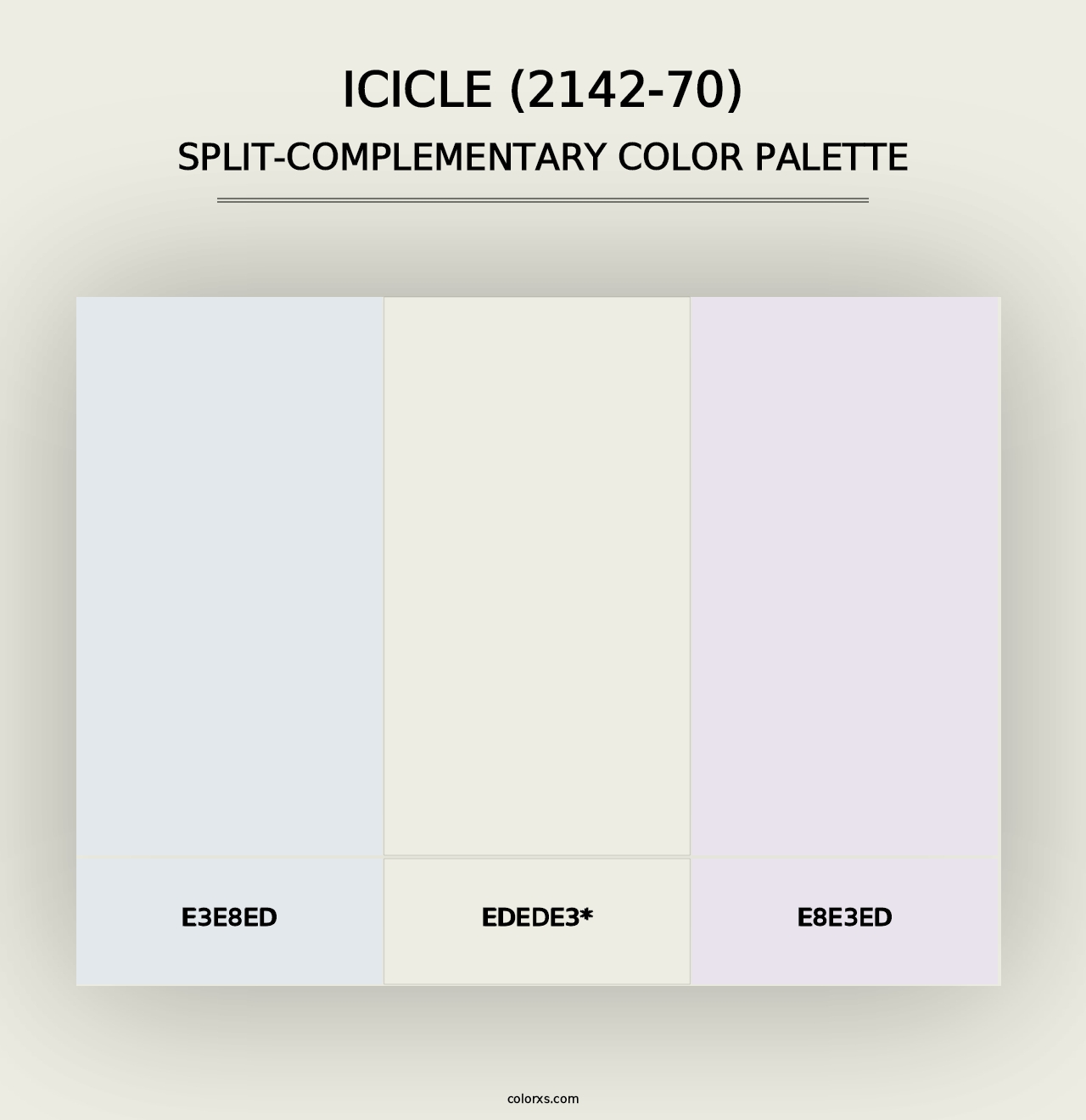 Icicle (2142-70) - Split-Complementary Color Palette