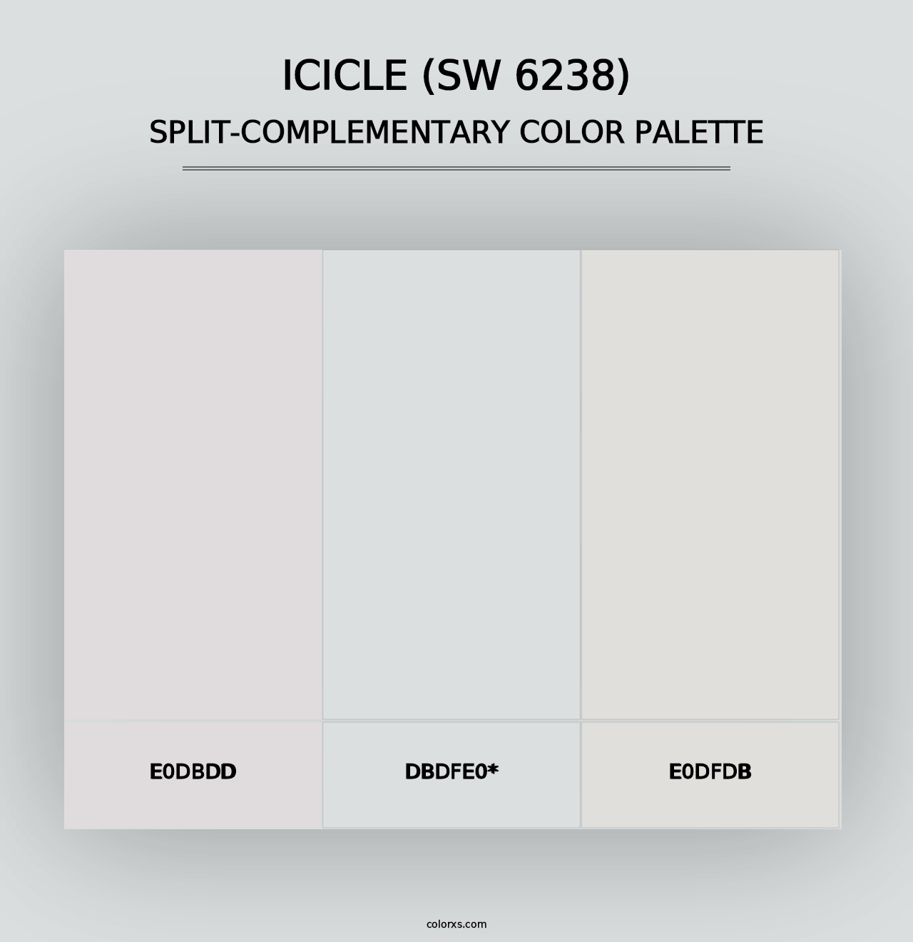 Icicle (SW 6238) - Split-Complementary Color Palette