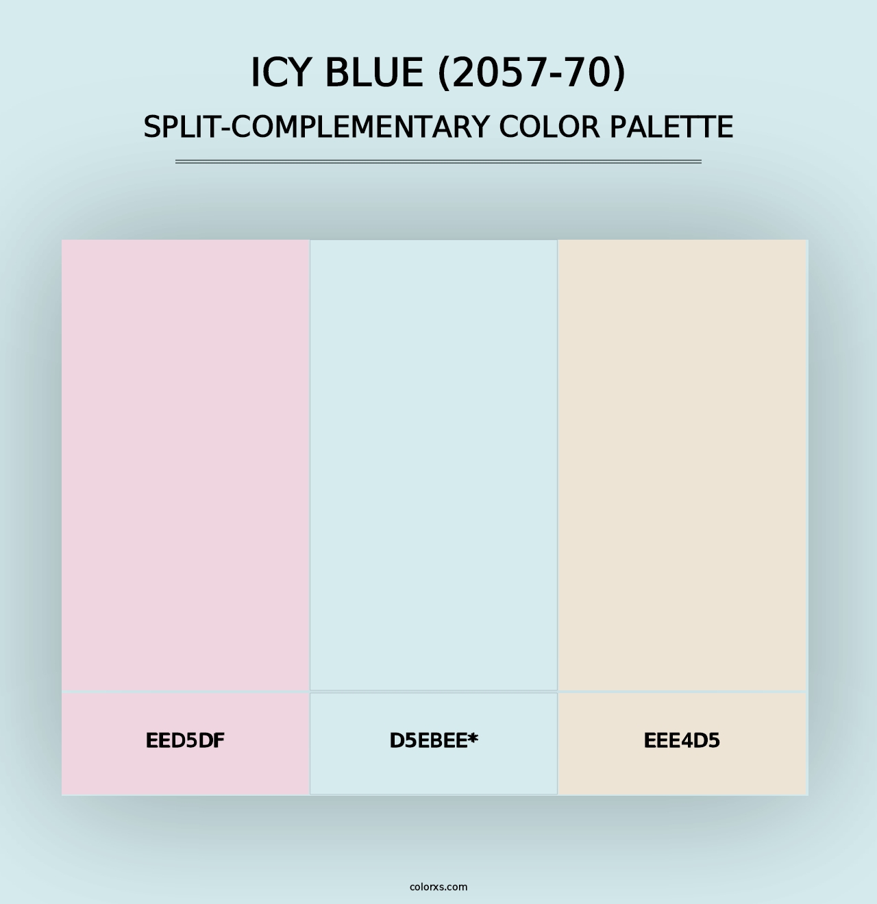 Icy Blue (2057-70) - Split-Complementary Color Palette