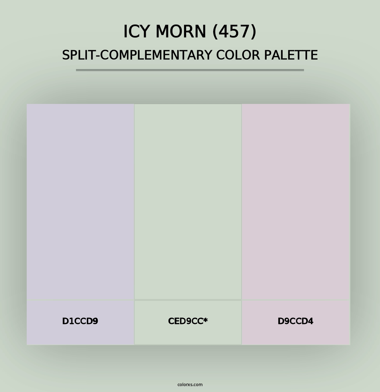 Icy Morn (457) - Split-Complementary Color Palette