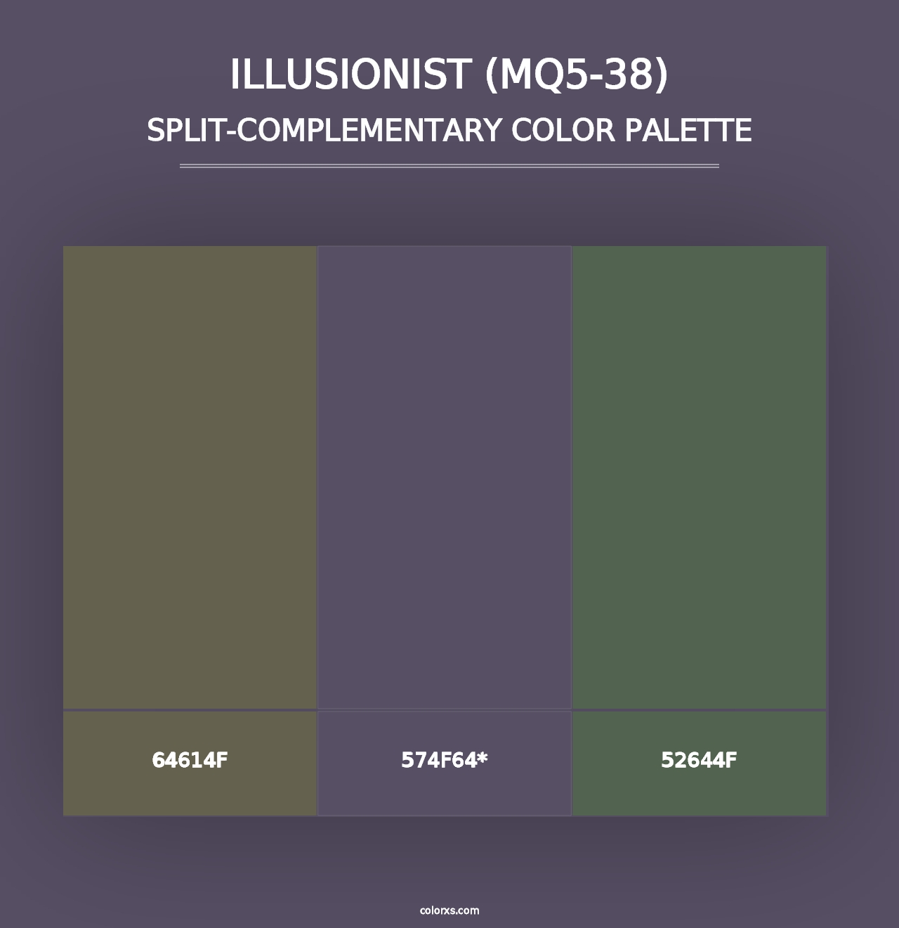 Illusionist (MQ5-38) - Split-Complementary Color Palette