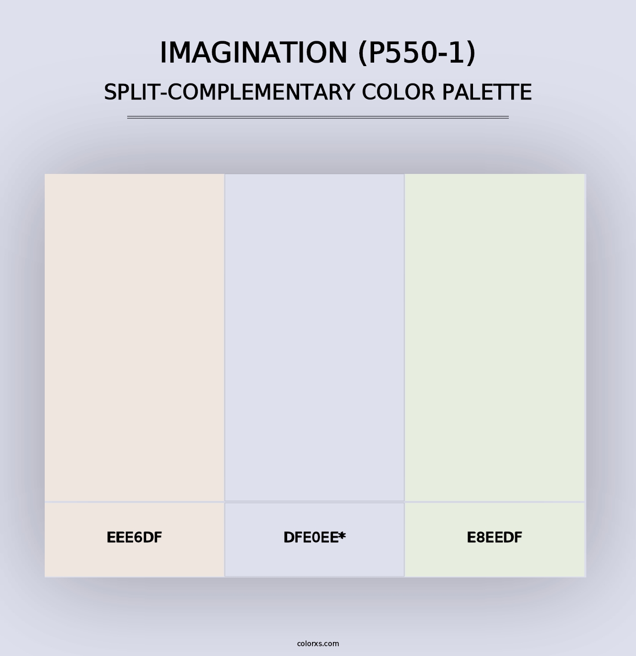 Imagination (P550-1) - Split-Complementary Color Palette