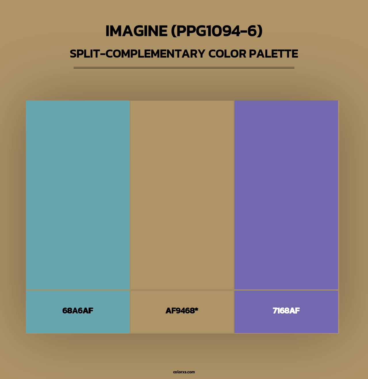 Imagine (PPG1094-6) - Split-Complementary Color Palette