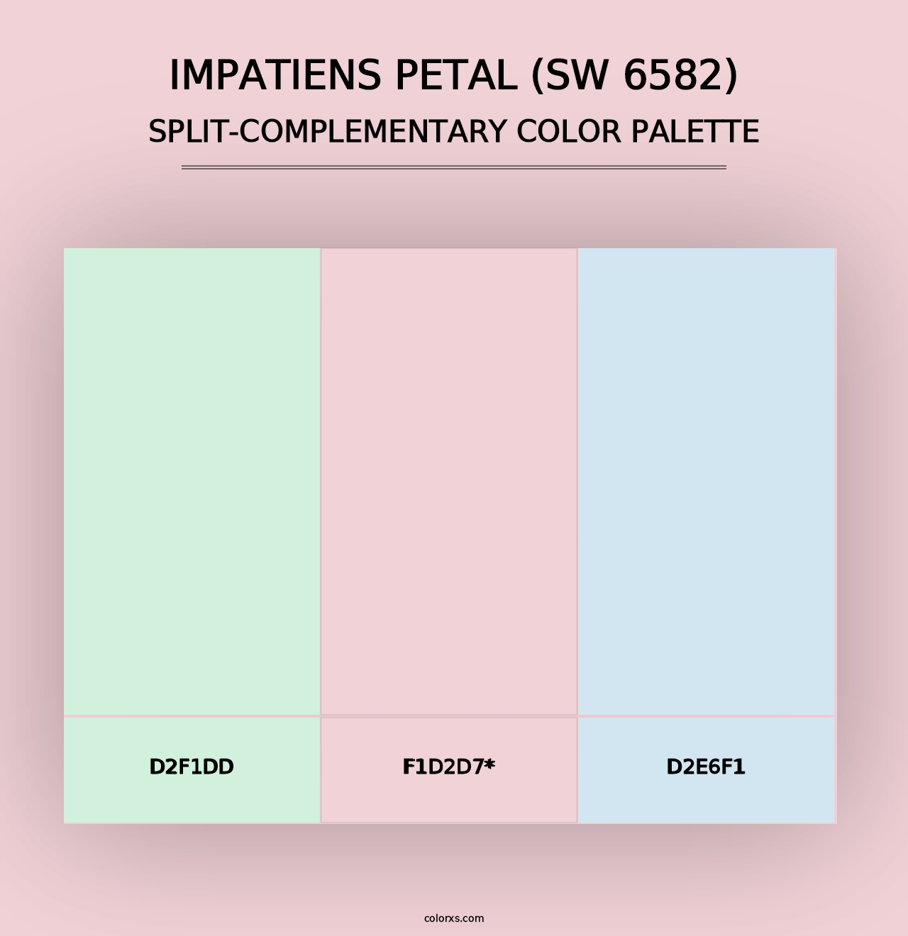 Impatiens Petal (SW 6582) - Split-Complementary Color Palette