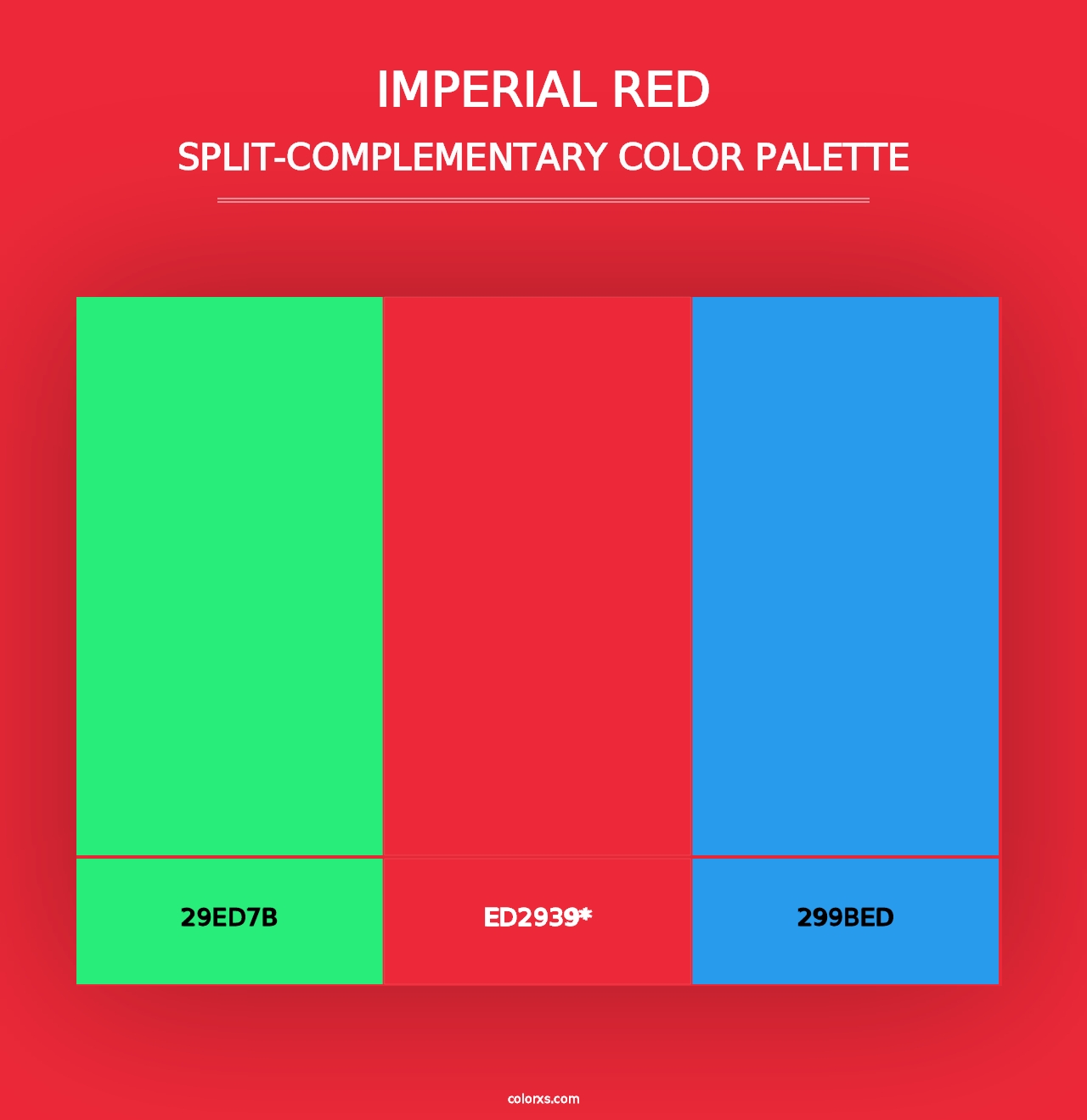 Imperial Red - Split-Complementary Color Palette