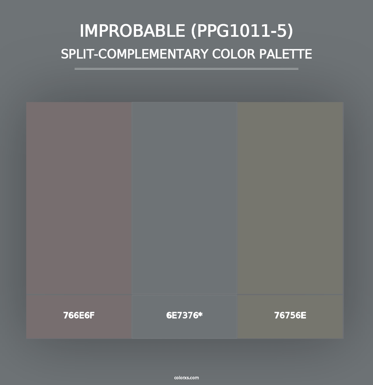 Improbable (PPG1011-5) - Split-Complementary Color Palette