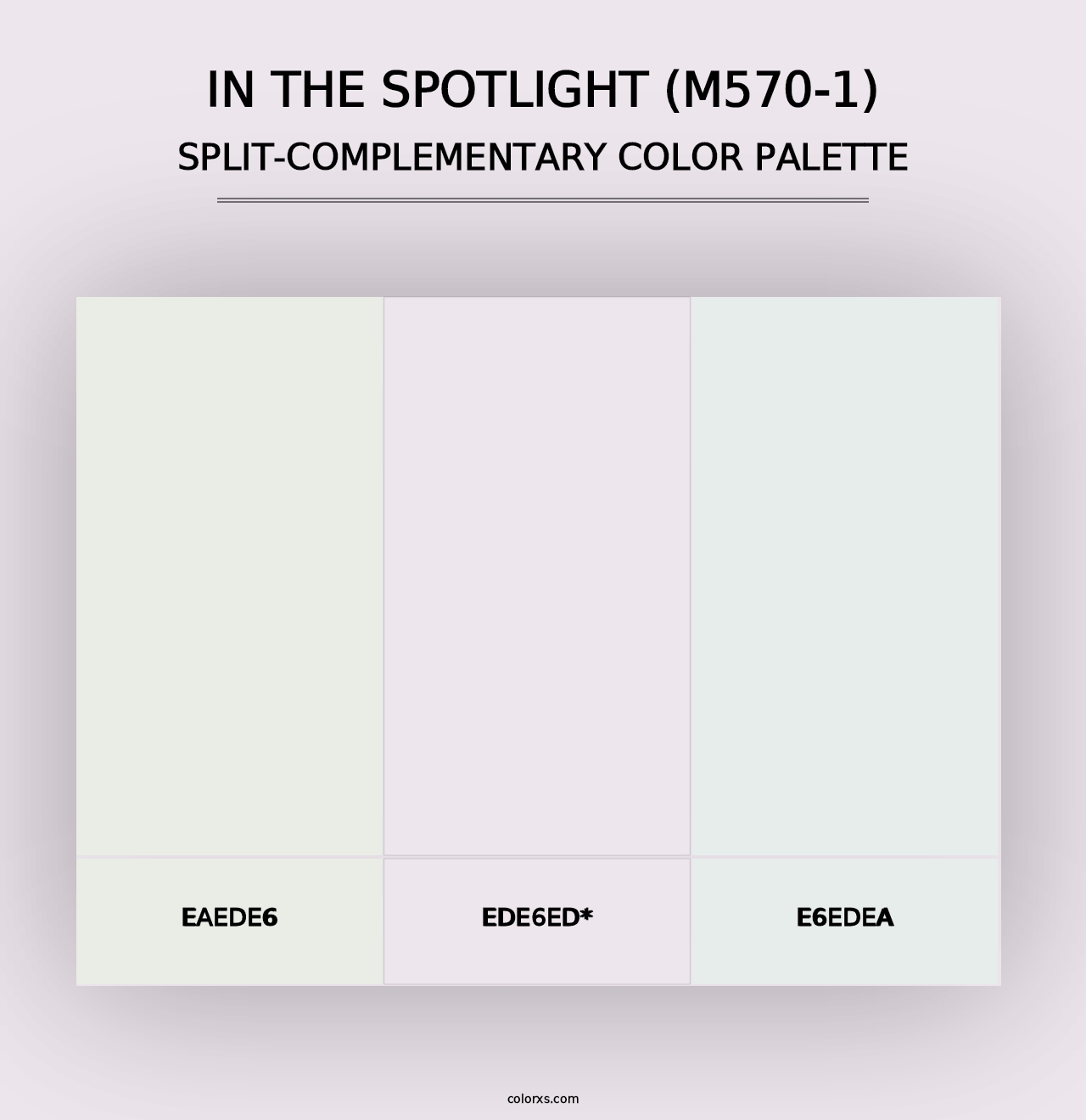 In The Spotlight (M570-1) - Split-Complementary Color Palette