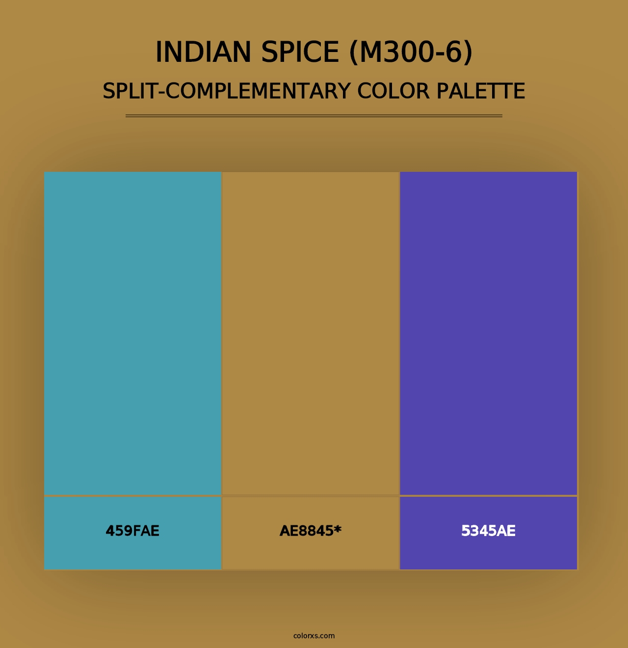 Indian Spice (M300-6) - Split-Complementary Color Palette