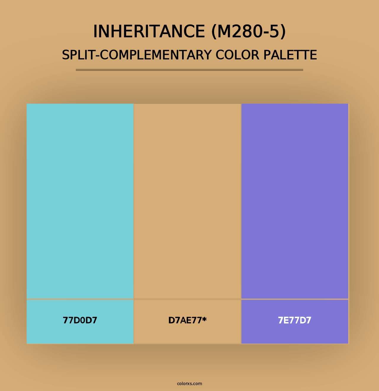 Inheritance (M280-5) - Split-Complementary Color Palette