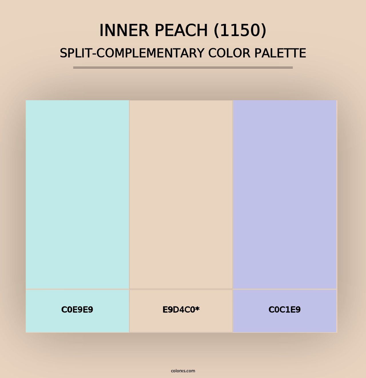 Inner Peach (1150) - Split-Complementary Color Palette