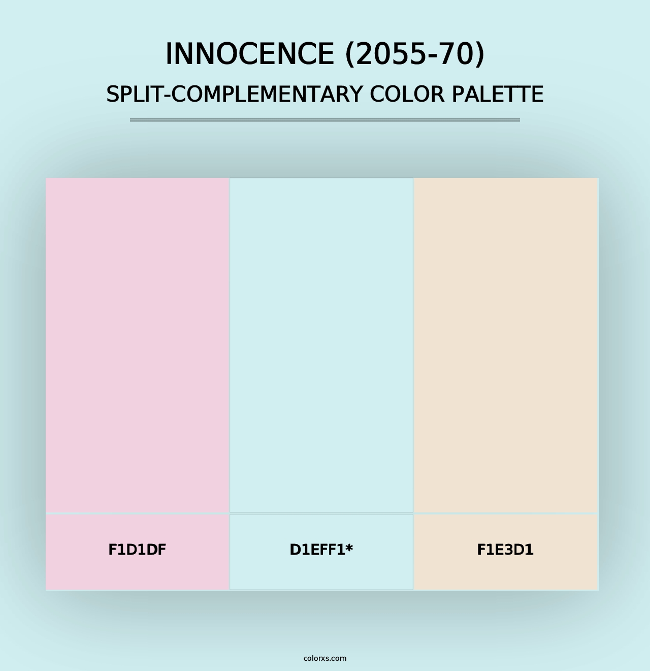 Innocence (2055-70) - Split-Complementary Color Palette