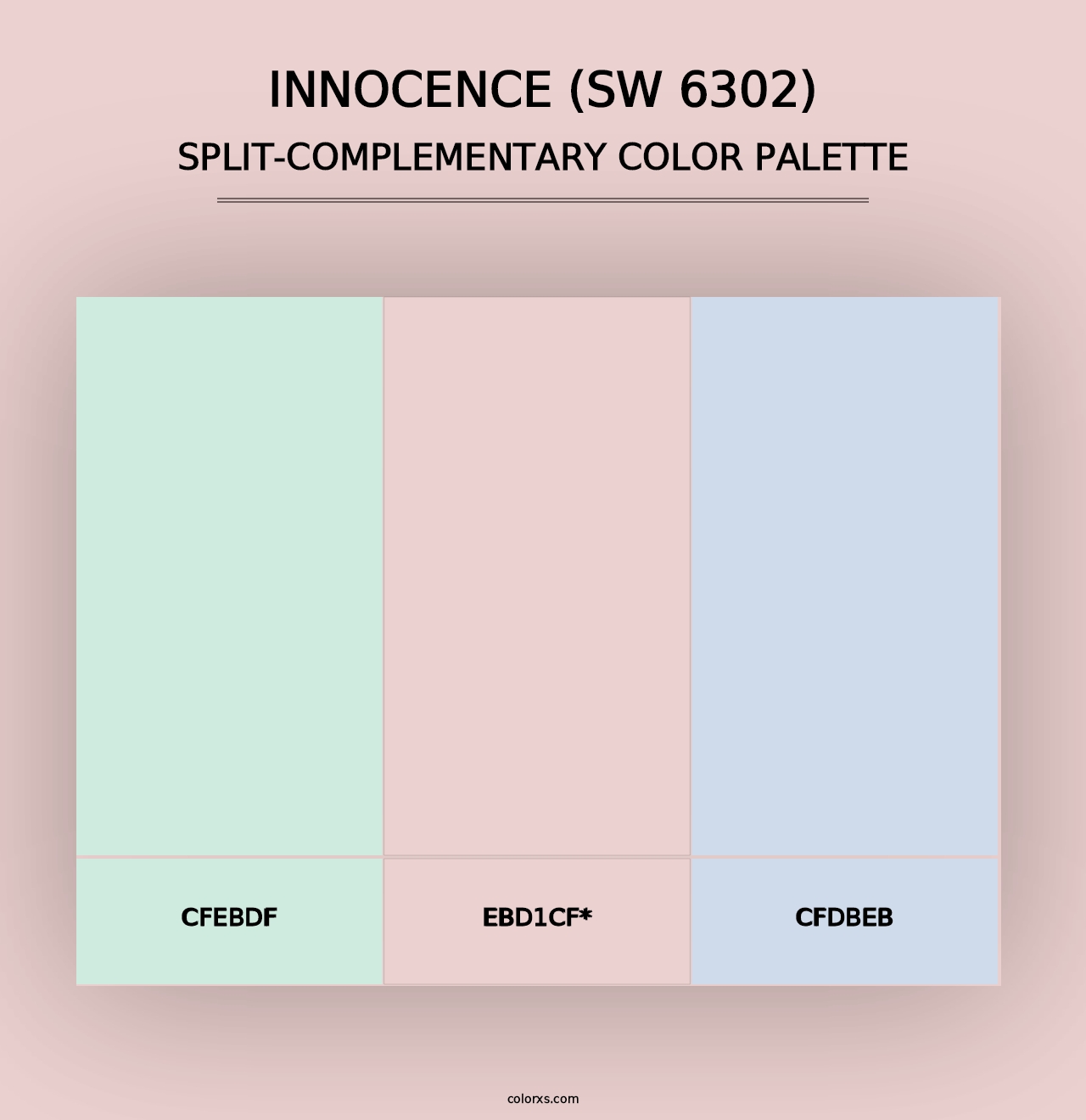 Innocence (SW 6302) - Split-Complementary Color Palette