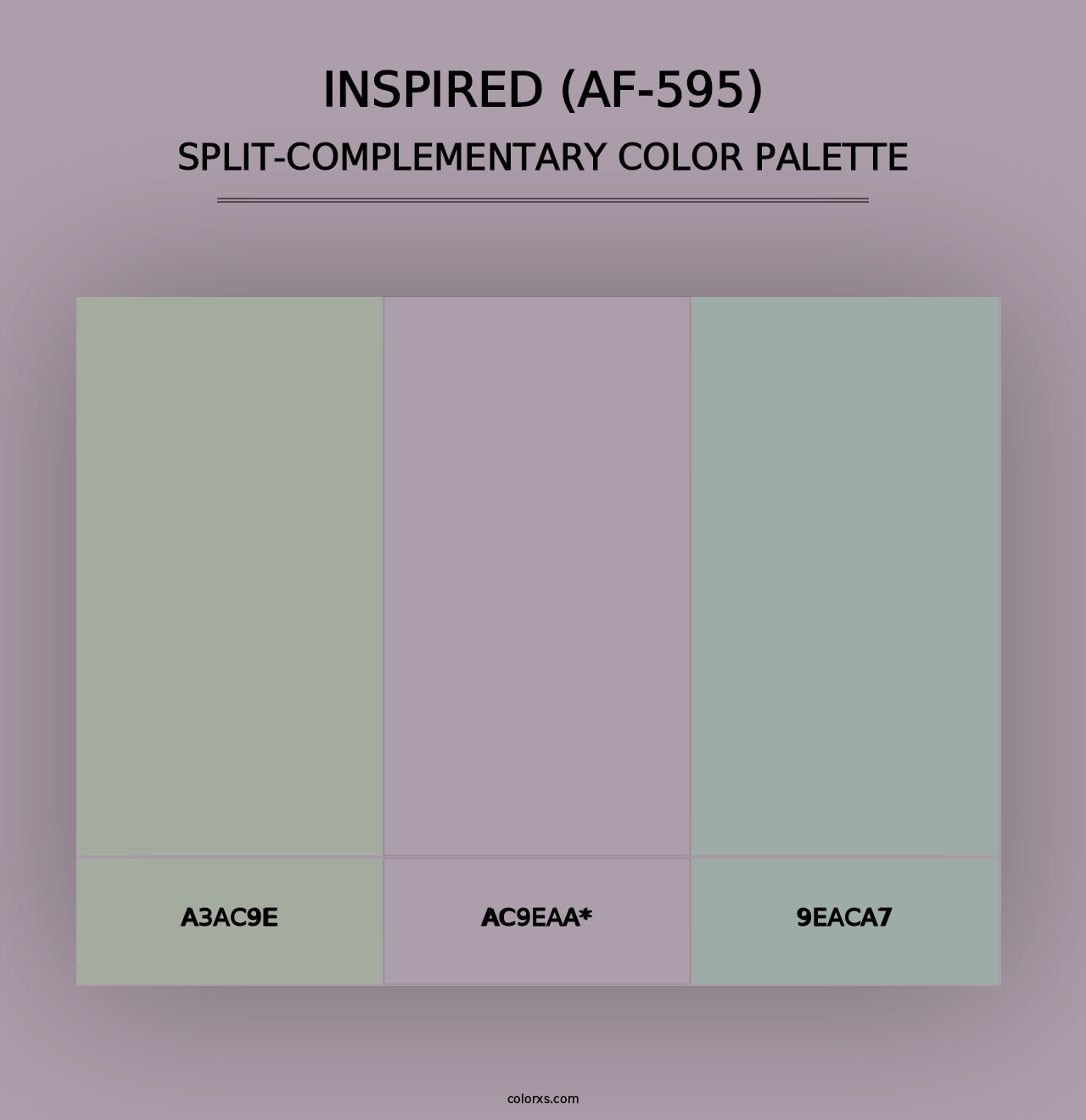 Inspired (AF-595) - Split-Complementary Color Palette