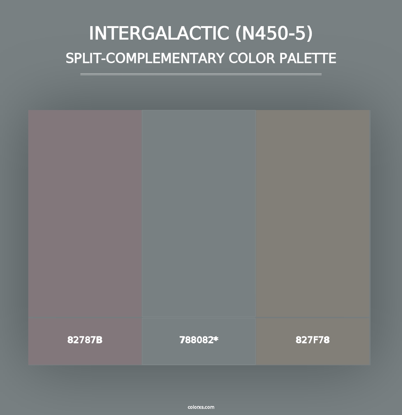 Intergalactic (N450-5) - Split-Complementary Color Palette