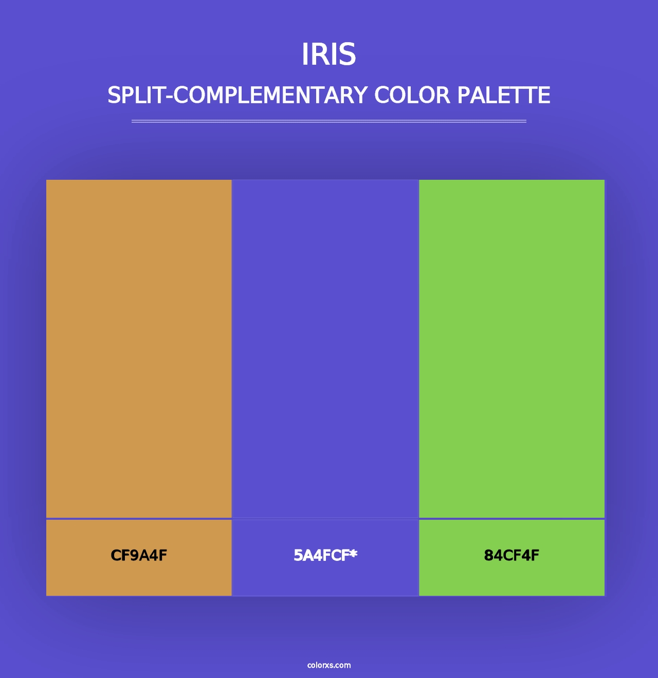 Iris - Split-Complementary Color Palette