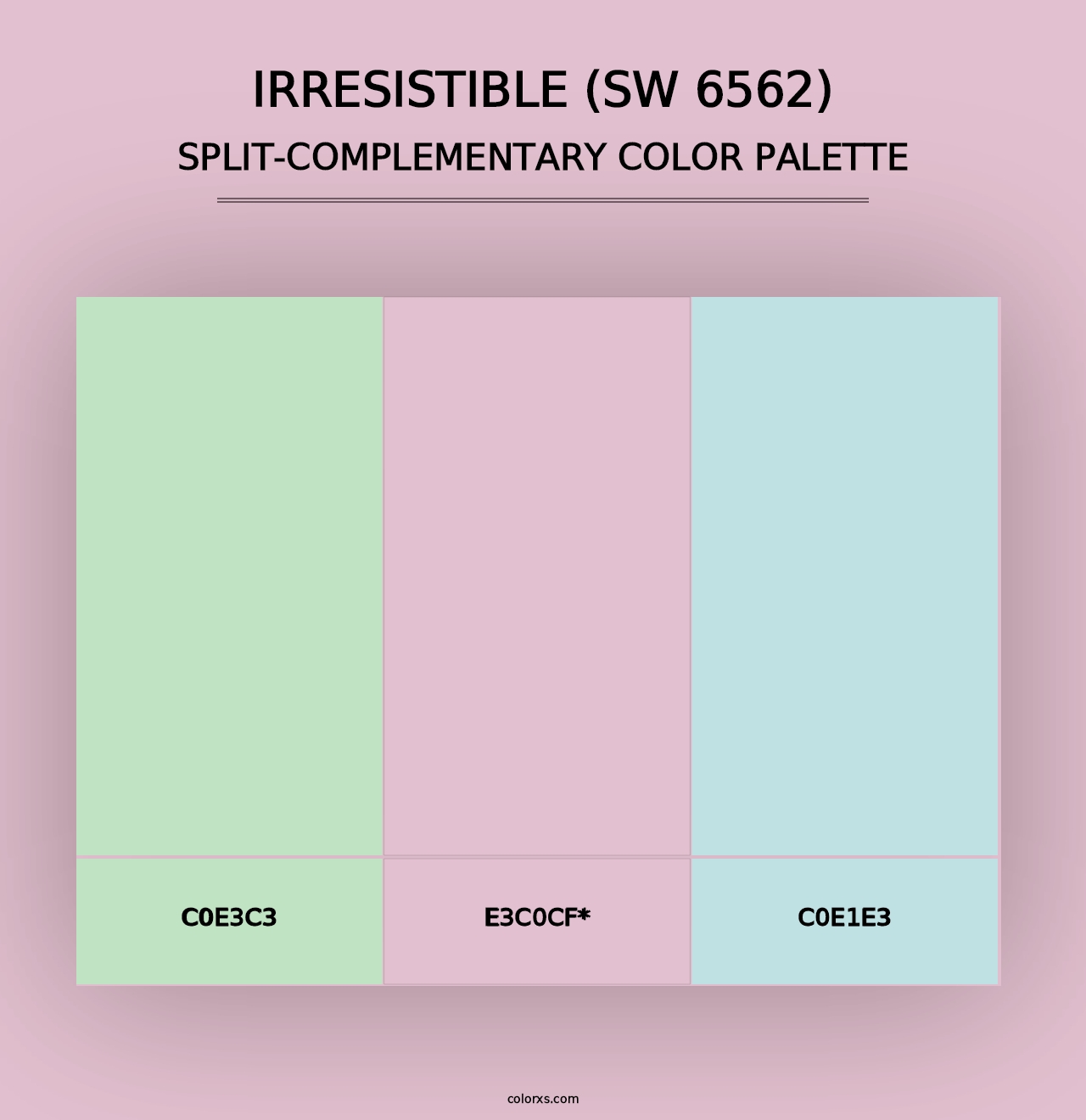 Irresistible (SW 6562) - Split-Complementary Color Palette