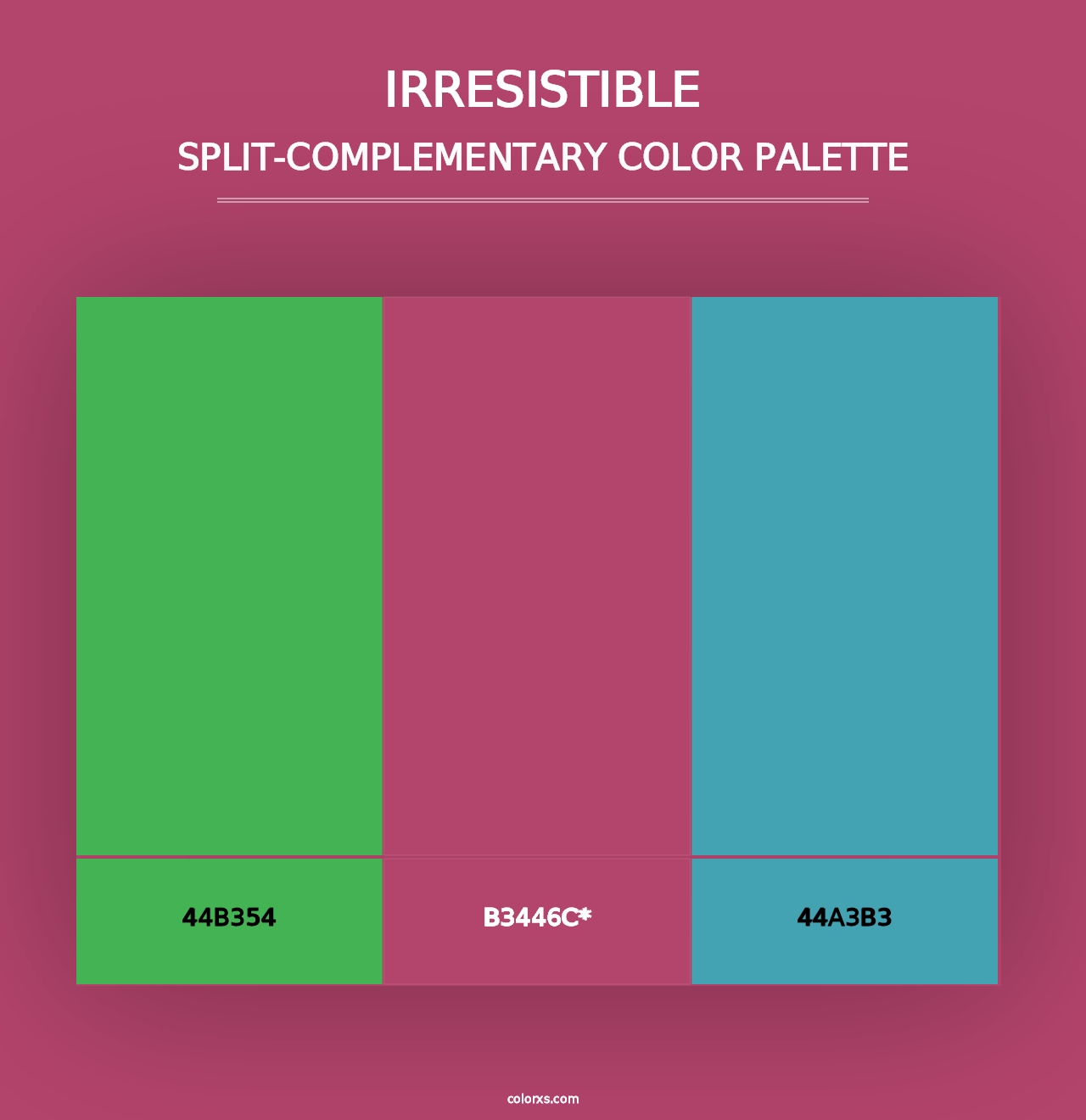 Irresistible - Split-Complementary Color Palette