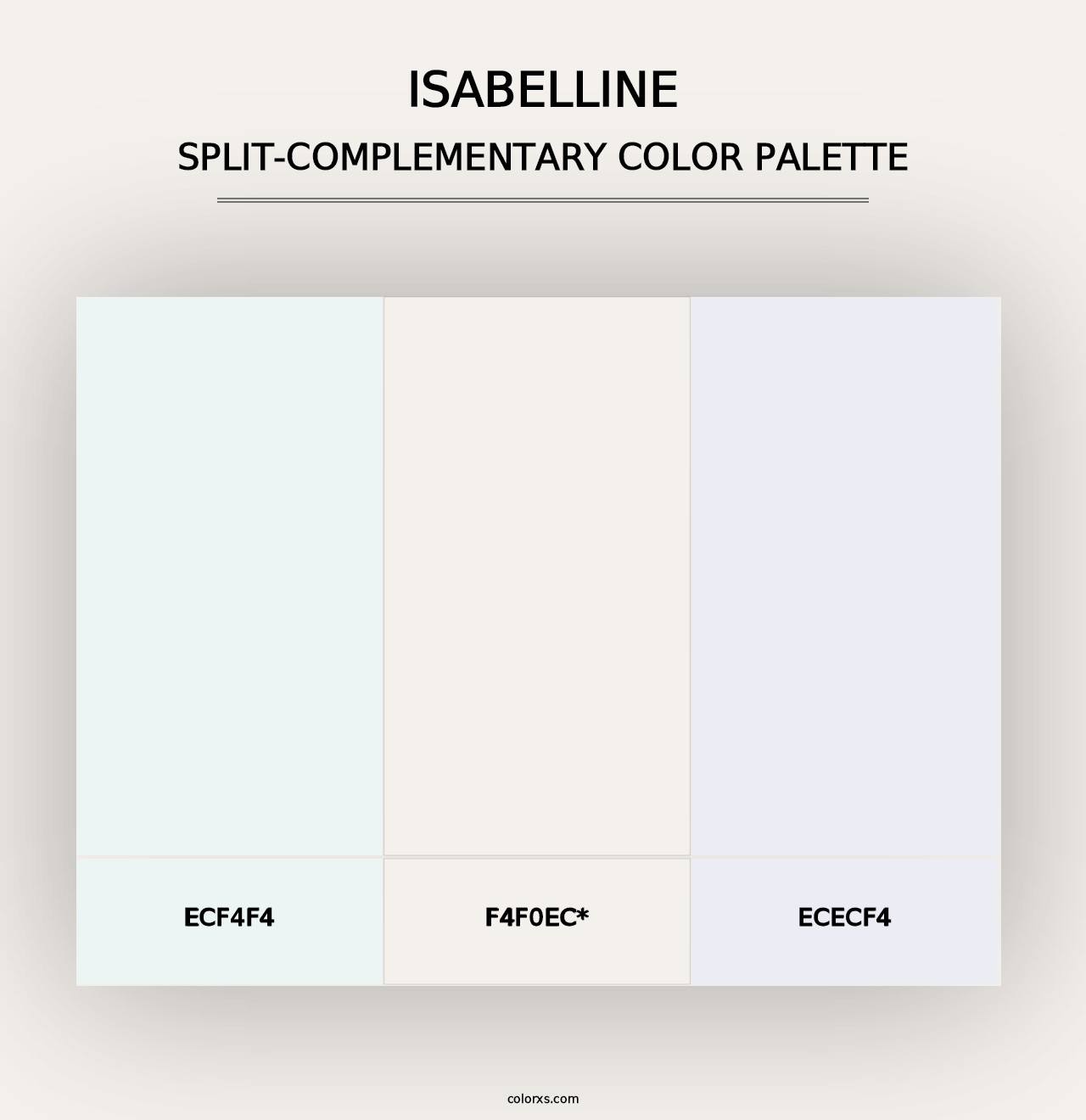 Isabelline - Split-Complementary Color Palette