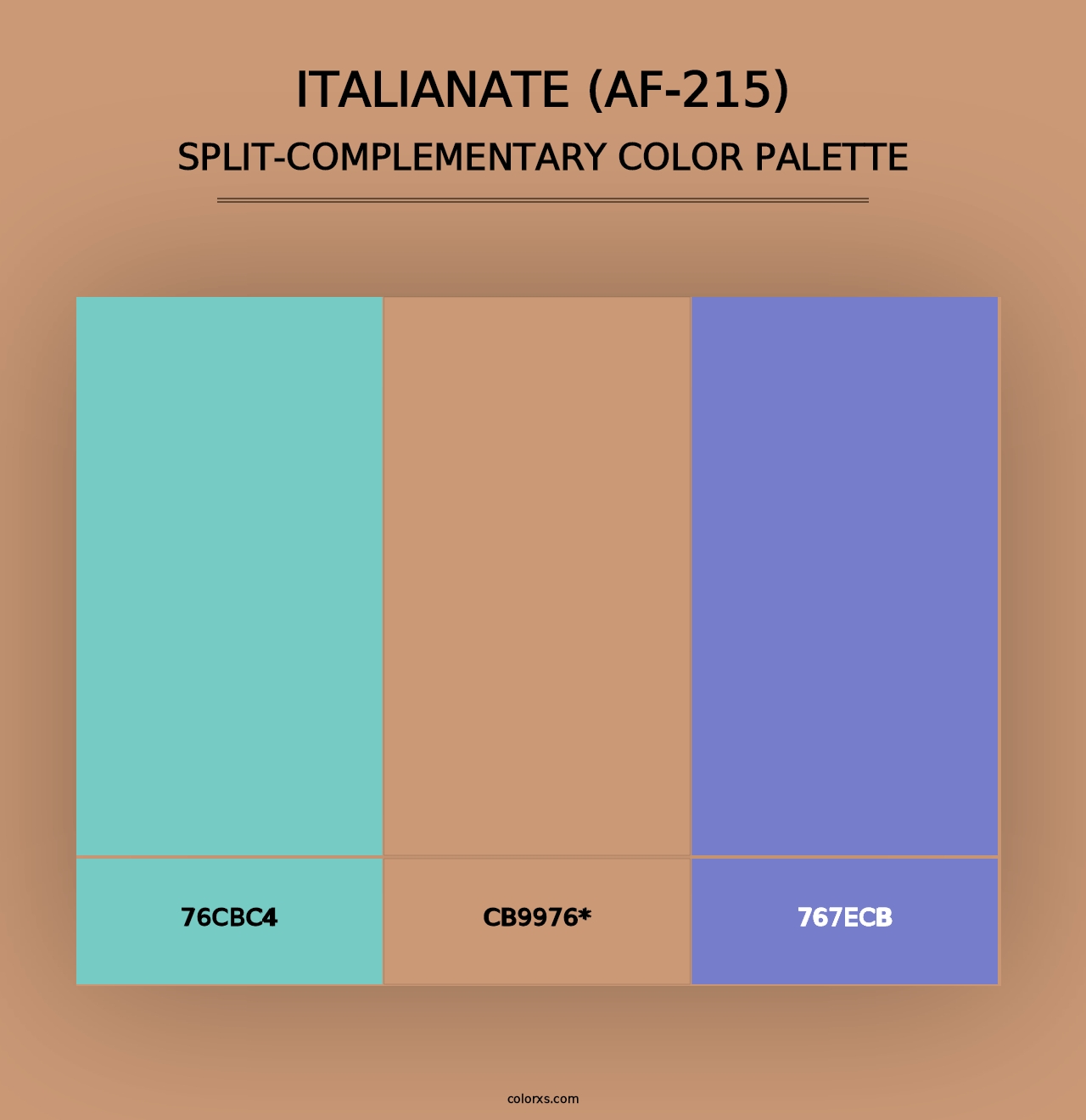 Italianate (AF-215) - Split-Complementary Color Palette