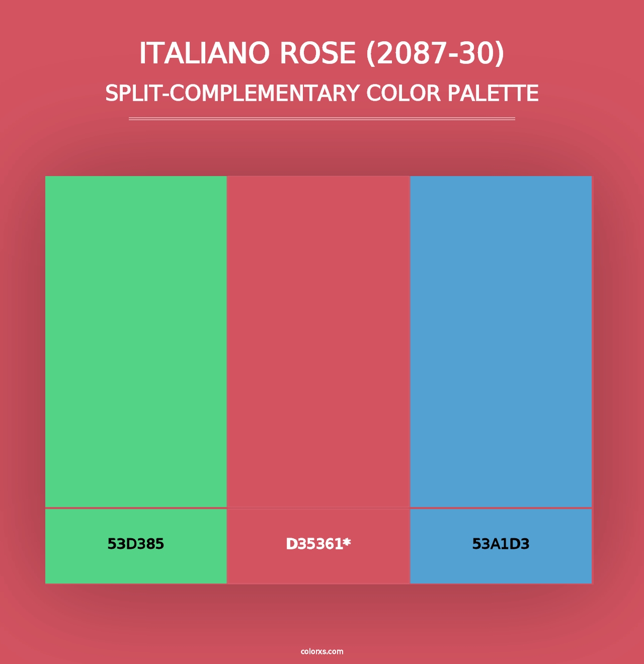 Italiano Rose (2087-30) - Split-Complementary Color Palette