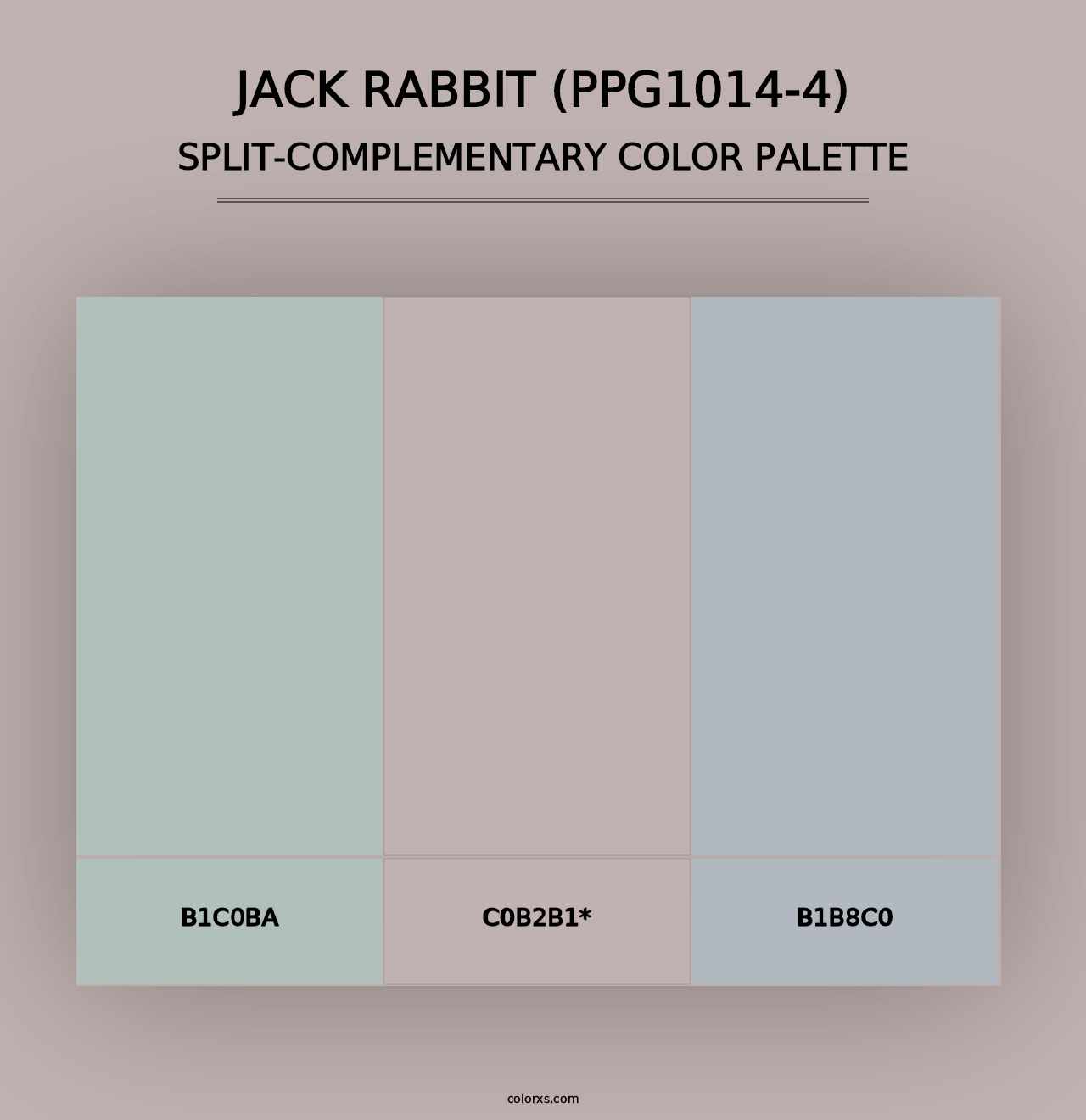 Jack Rabbit (PPG1014-4) - Split-Complementary Color Palette