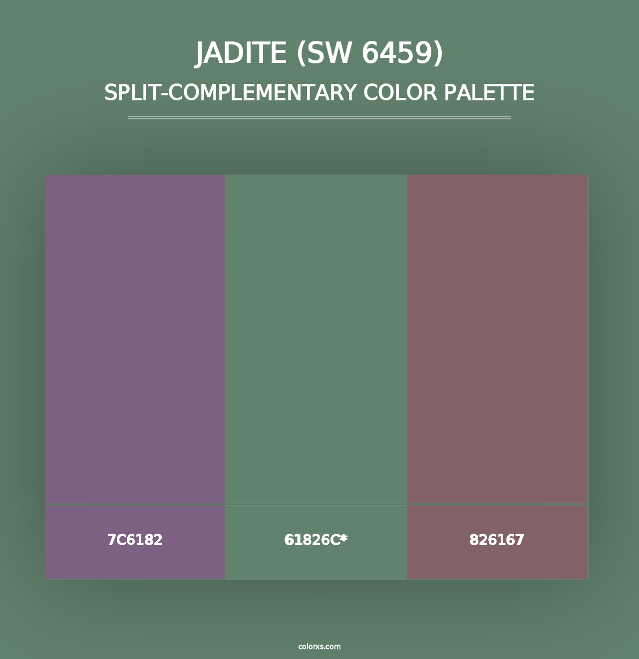 Jadite (SW 6459) - Split-Complementary Color Palette