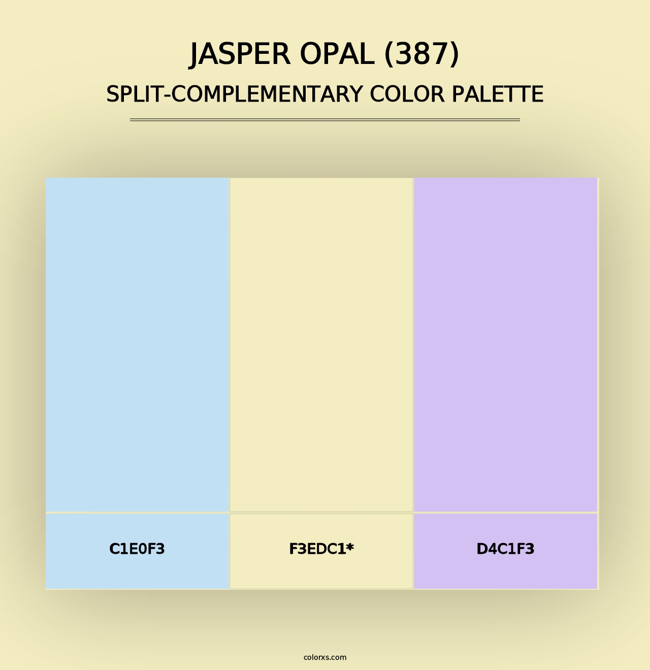 Jasper Opal (387) - Split-Complementary Color Palette