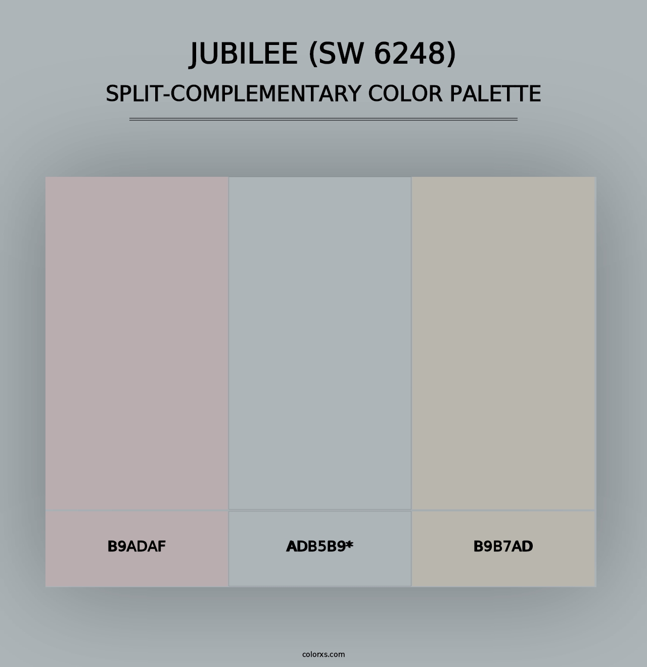 Jubilee (SW 6248) - Split-Complementary Color Palette